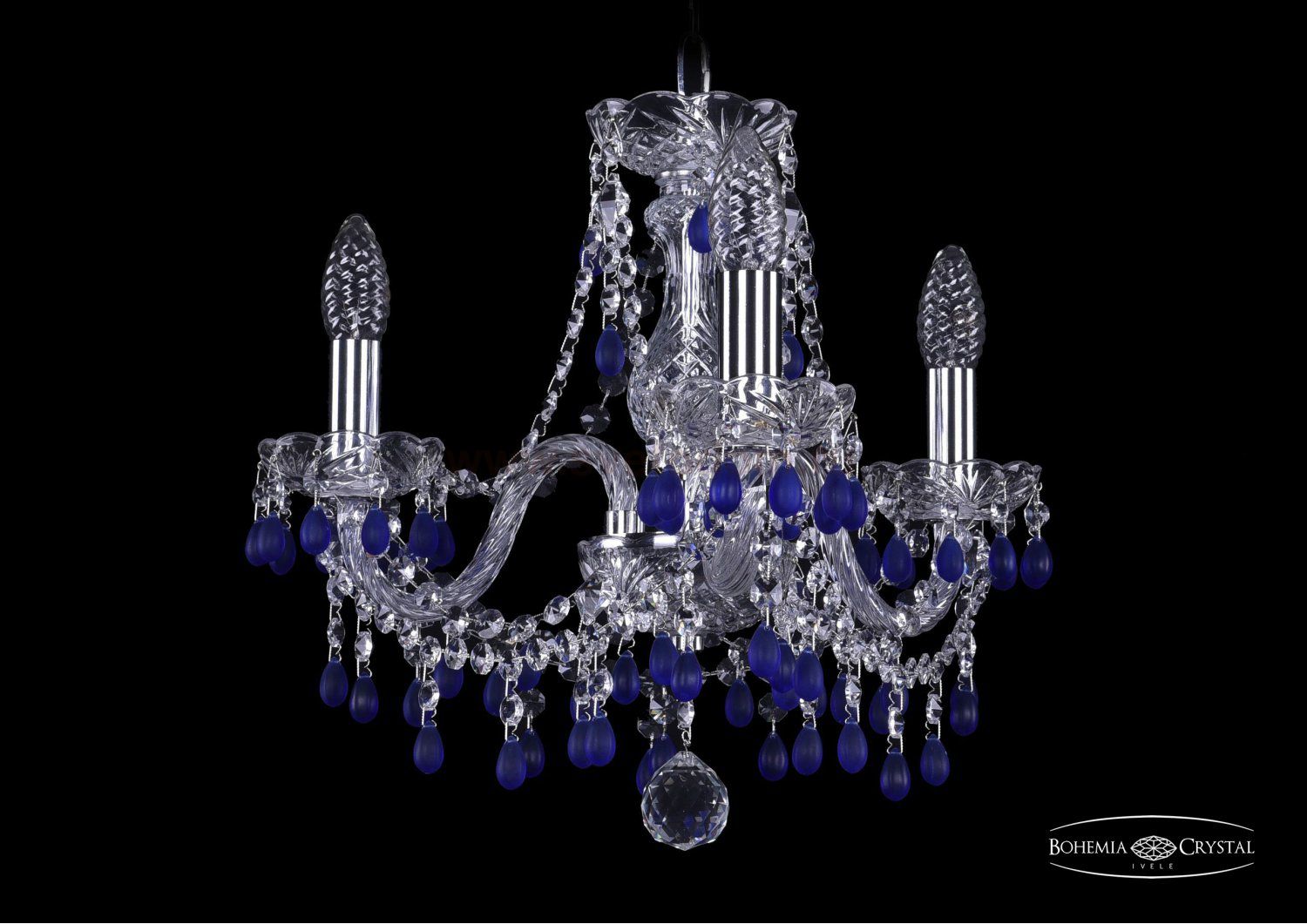 Люстра хрустальная Bohemia Ivele 1410/3/141/Ni/V3001