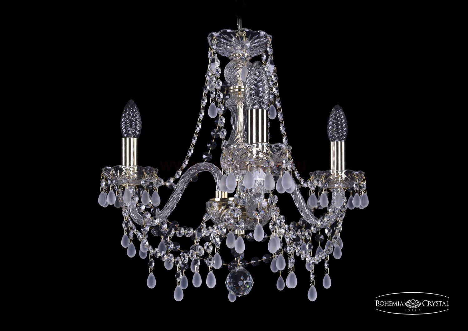 Люстра хрустальная Bohemia Ivele 1410/3/160/G/V0300