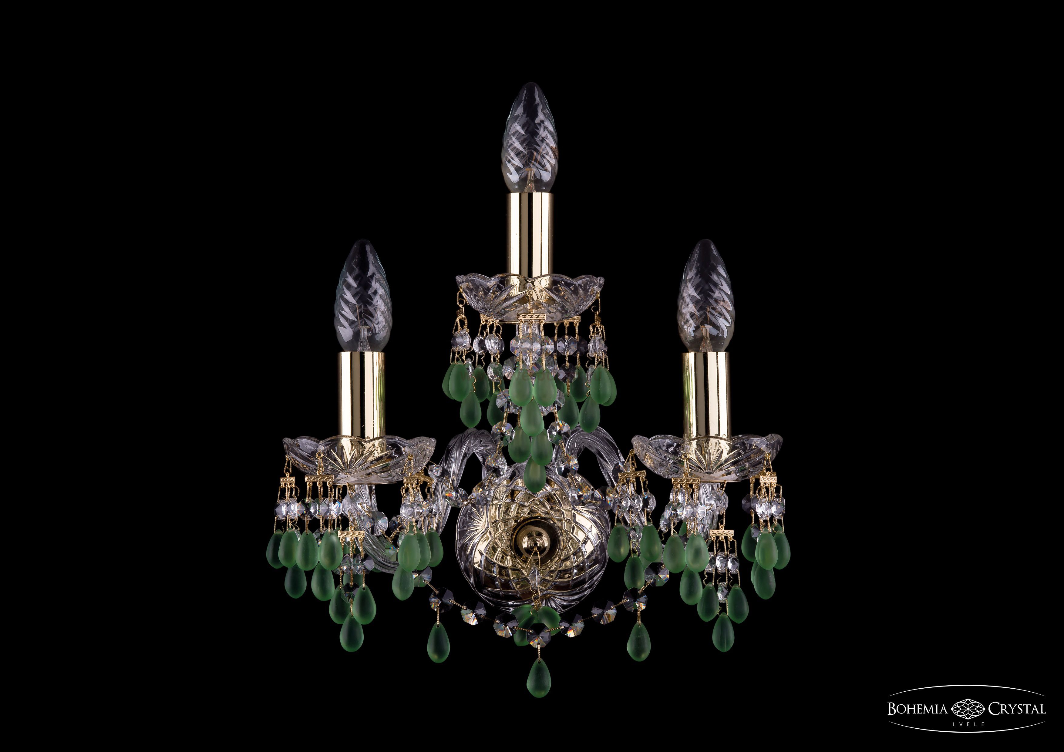 Светильник настенный бра Bohemia Ivele 1410B/3/141/G/V5001