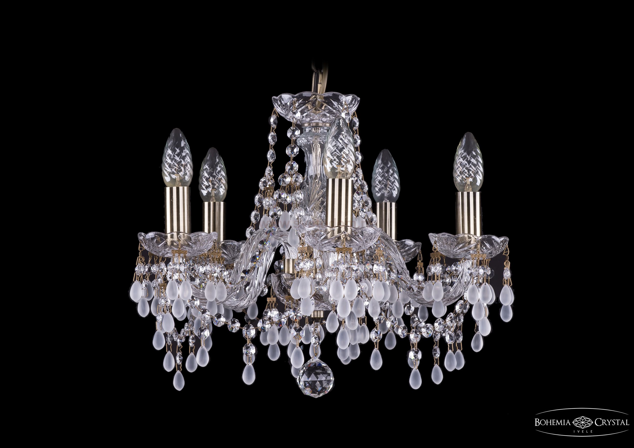 Люстра хрустальная Bohemia Ivele 1410/5/141/Pa/v0300