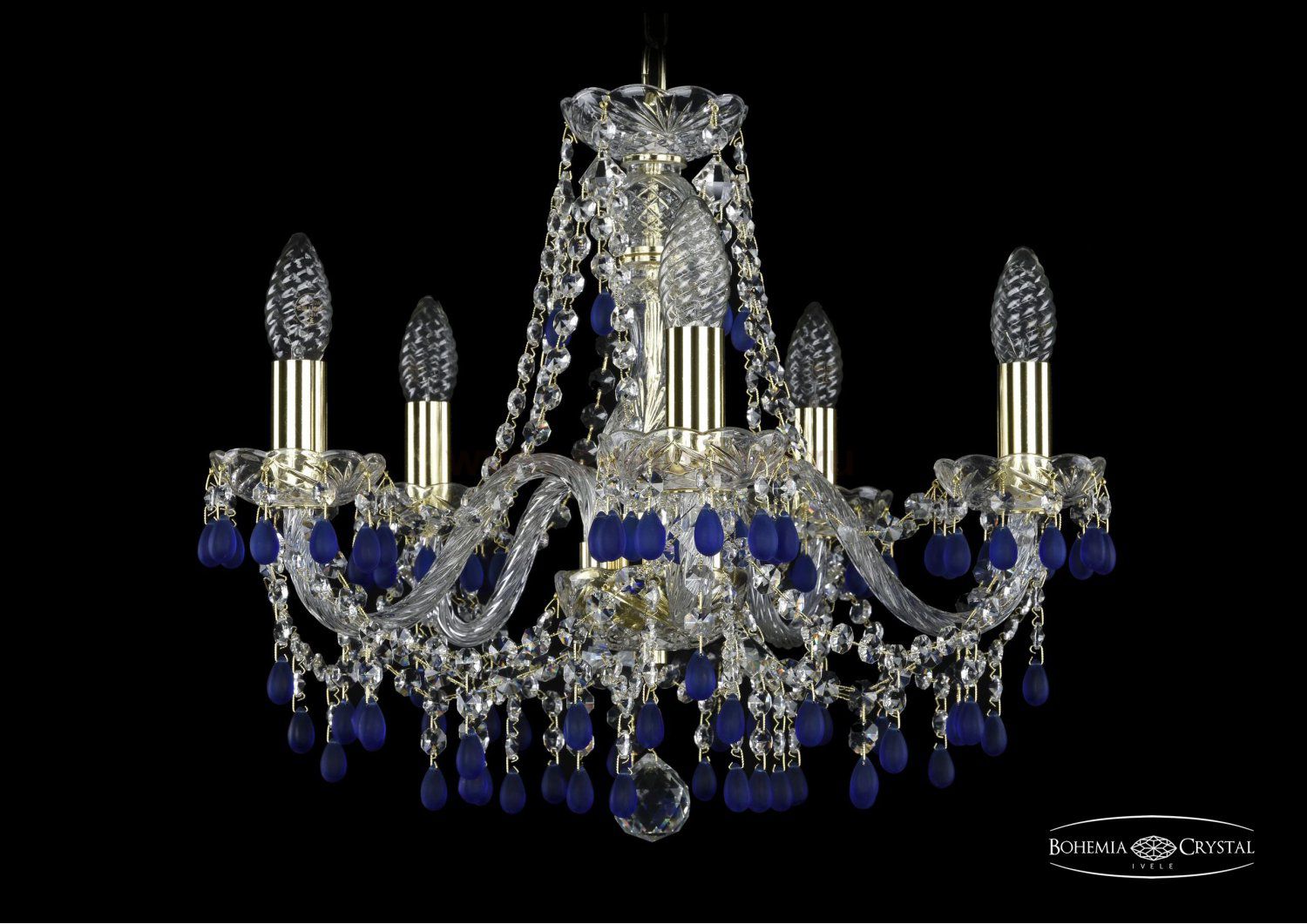 Люстра хрустальная Bohemia Ivele 1410/5/160/G/V3001