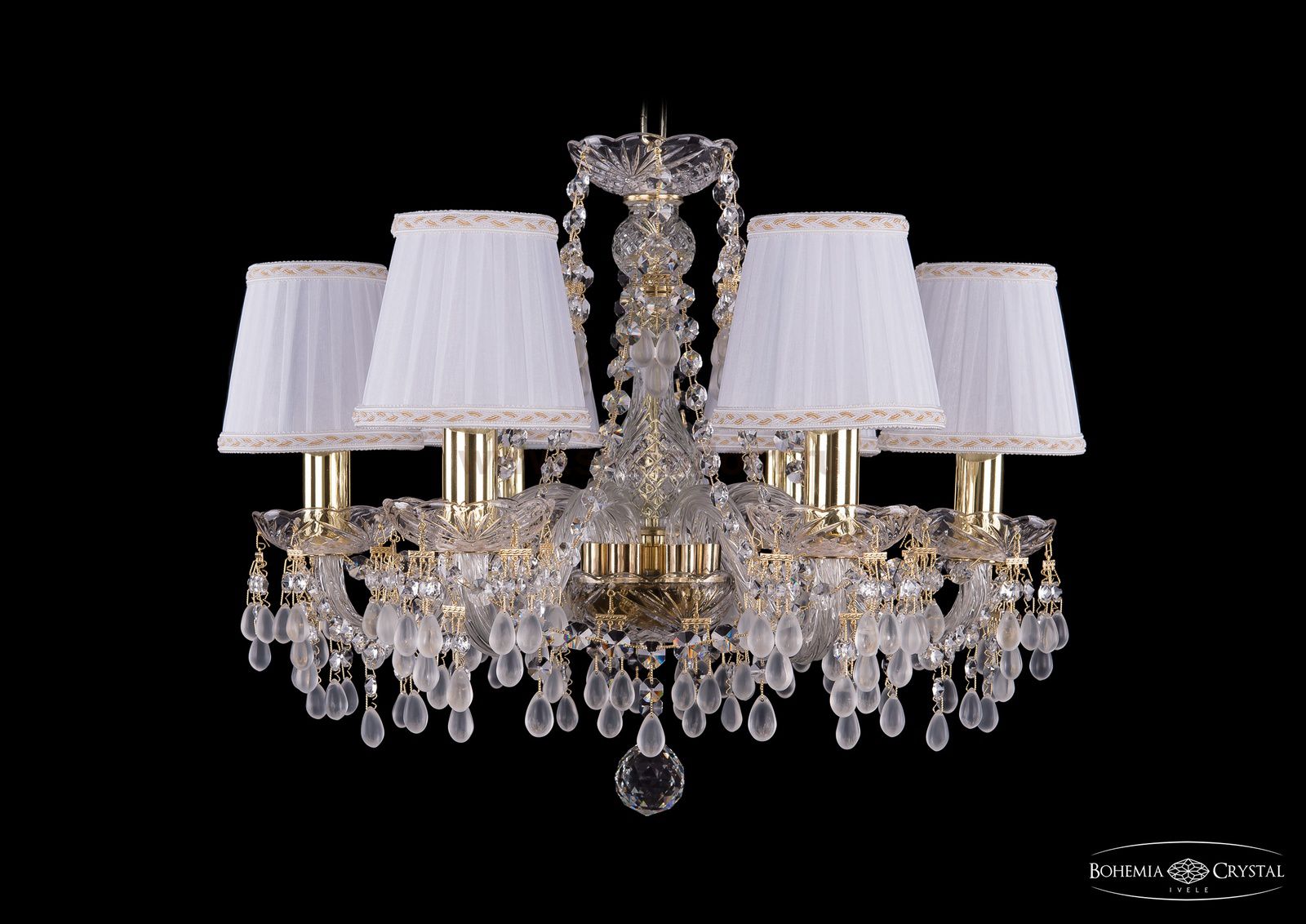 Люстра хрустальная Bohemia Ivele 1410/6/160/G/V0300/SH13A