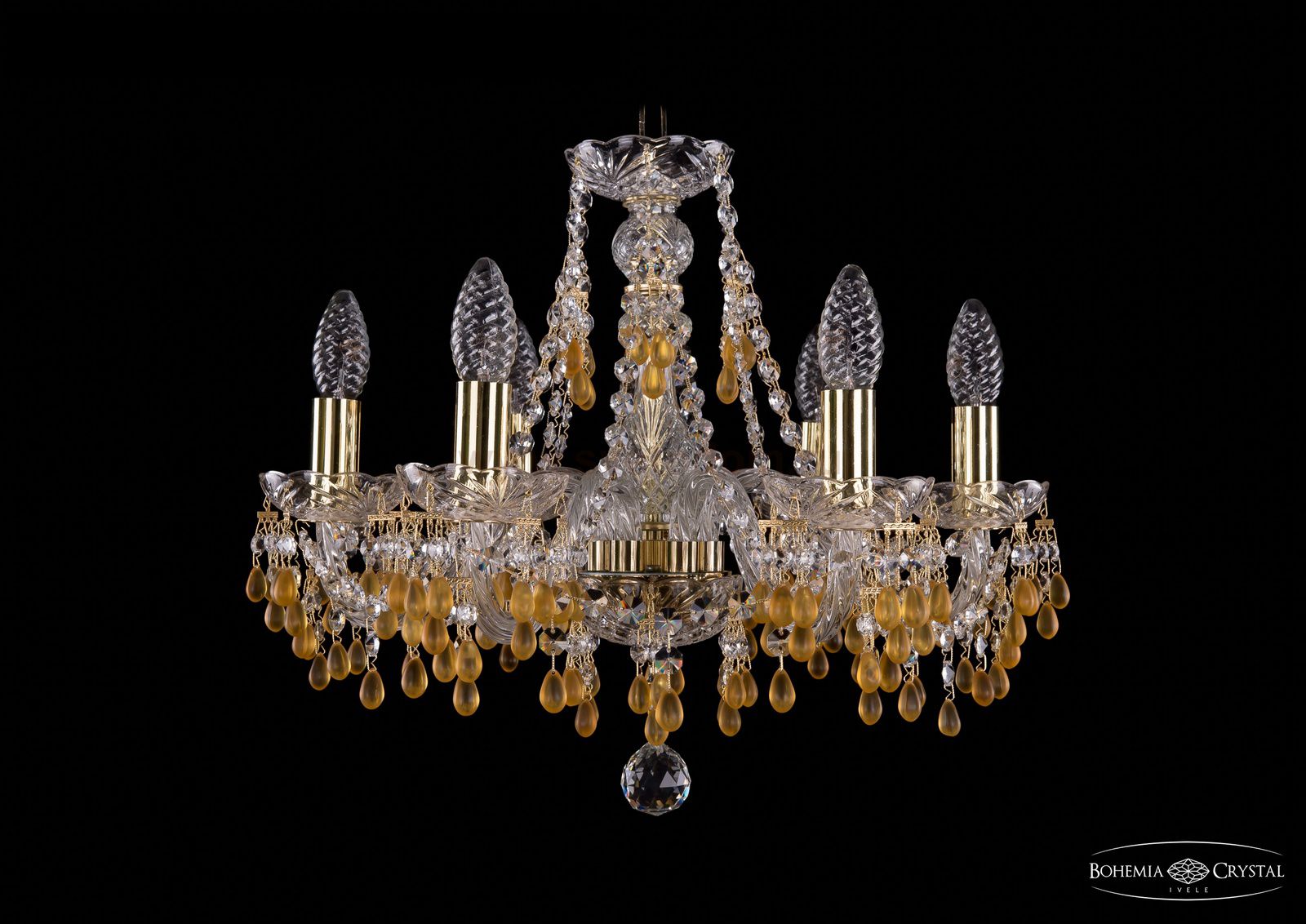 Люстра хрустальная Bohemia Ivele 1410/6/160/G/V1003