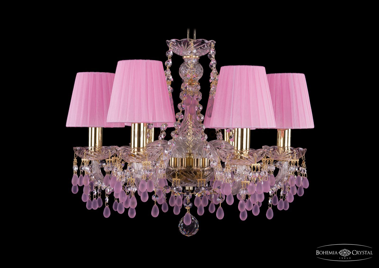 Люстра хрустальная Bohemia Ivele 1410/6/160/G/V7010/SH1