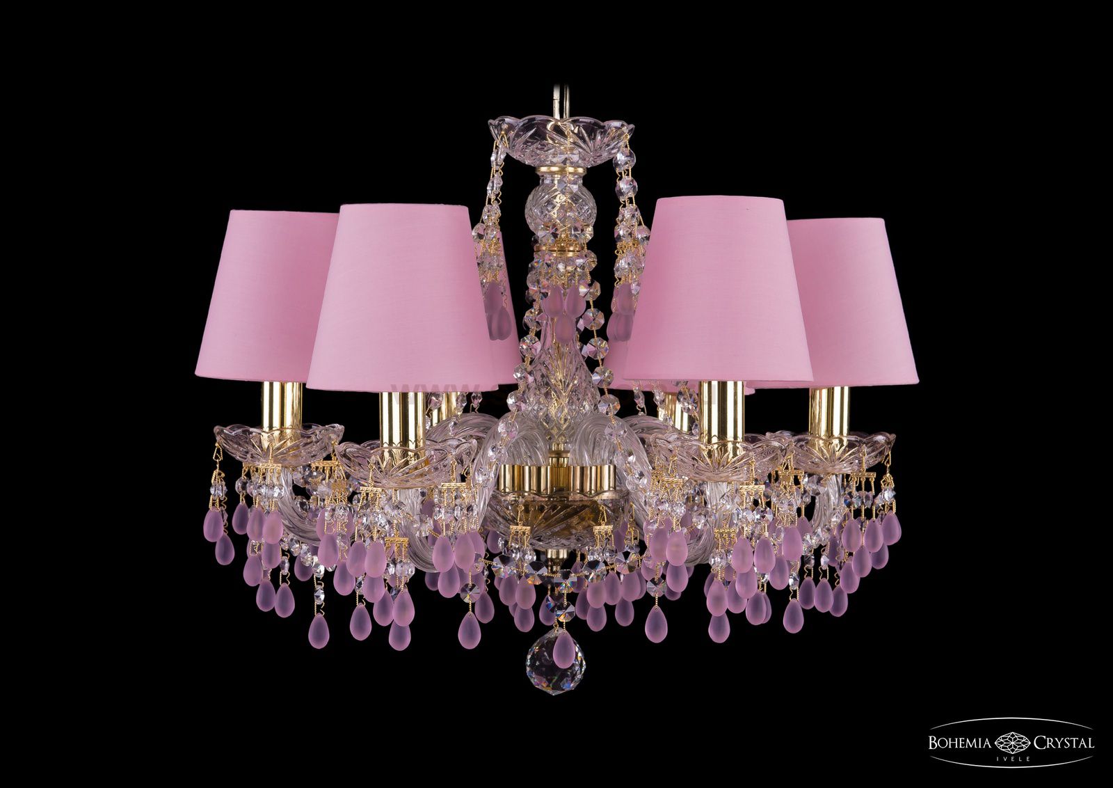 Люстра хрустальная Bohemia Ivele 1410/6/160/G/V7010/SH20