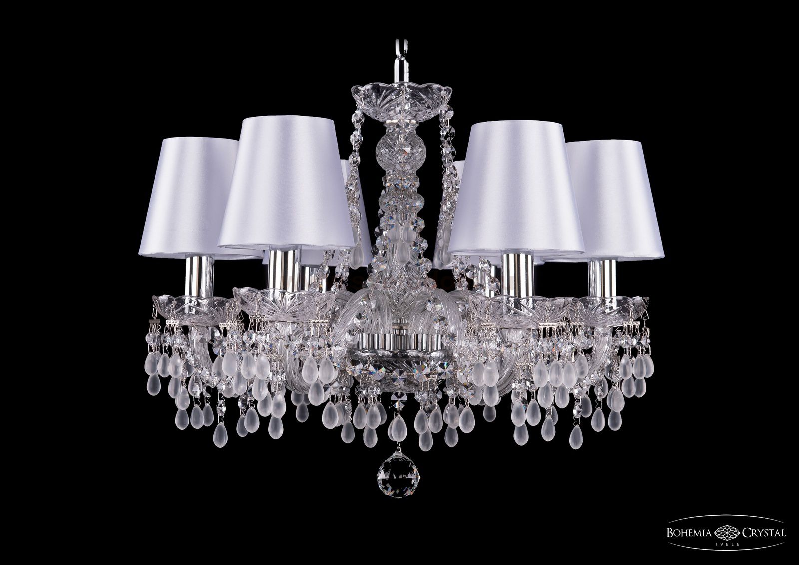 Люстра хрустальная Bohemia Ivele 1410/6/160/Ni/V0300/SH21