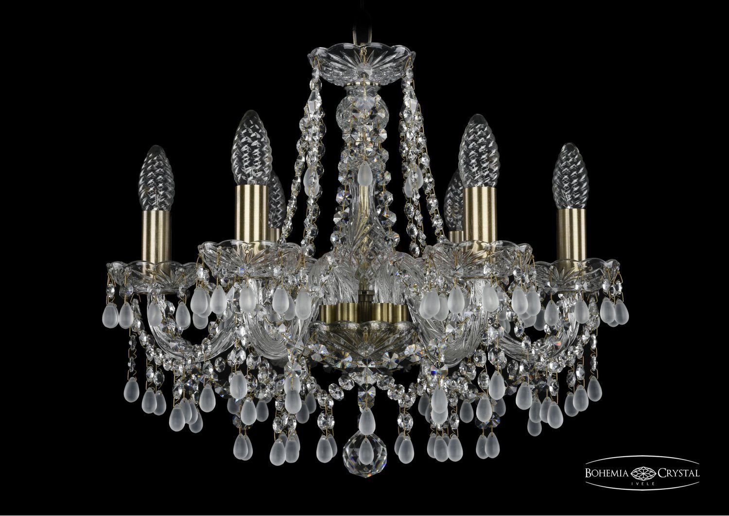Люстра хрустальная Bohemia Ivele 1410/6/160/Pa/V0300
