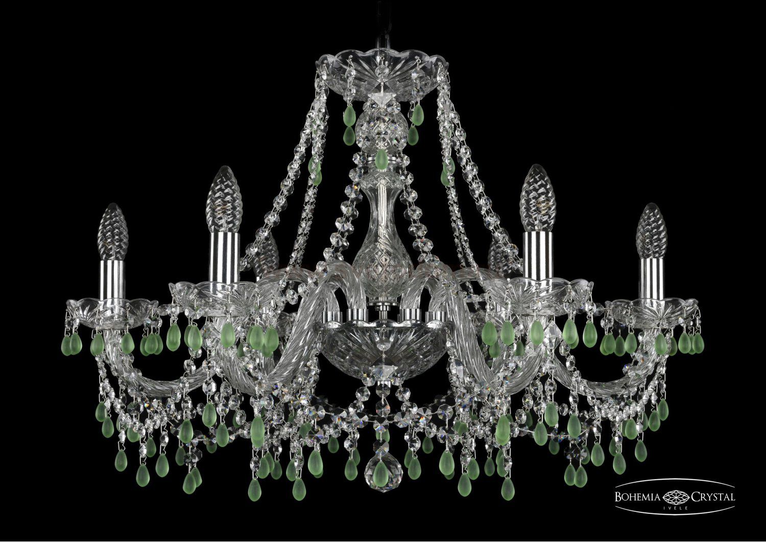Люстра хрустальная Bohemia Ivele 1410/6/240/Ni/V5001