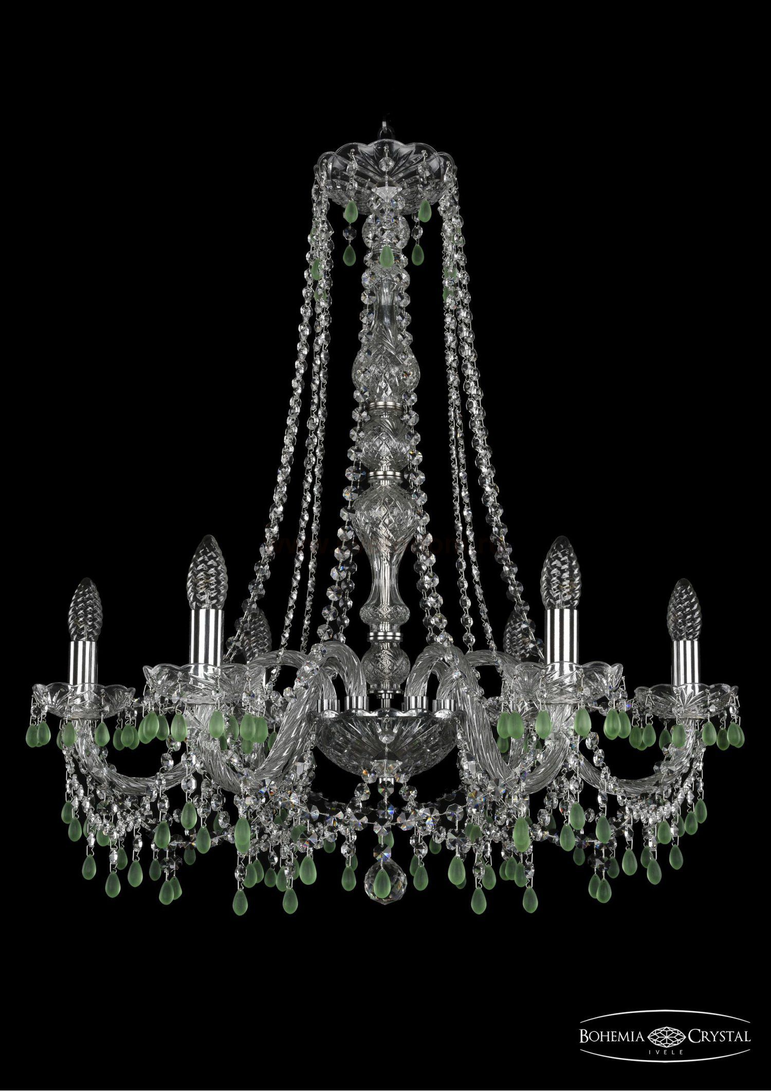 Люстра хрустальная Bohemia Ivele 1410/6/240/h-74/Ni/V5001
