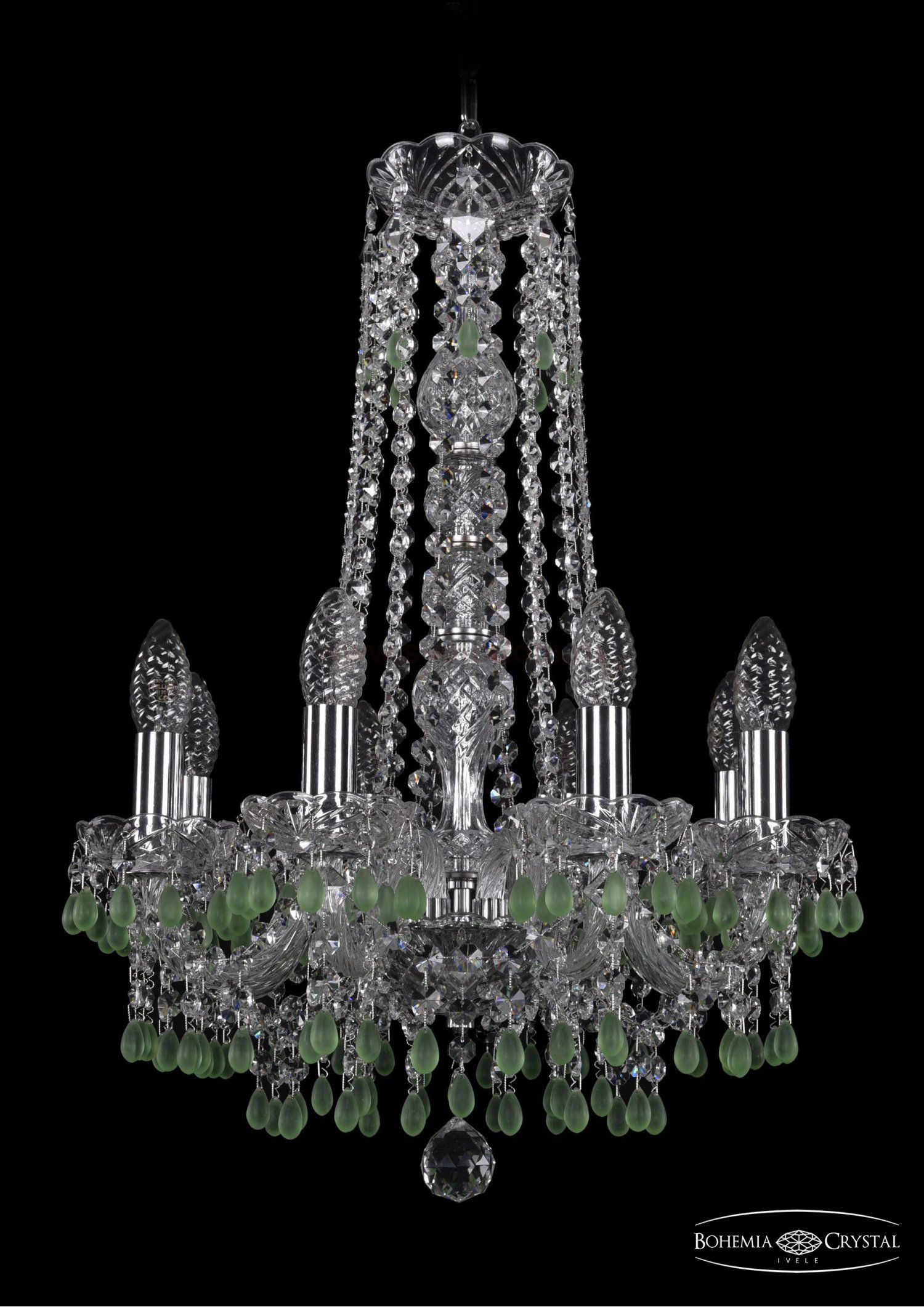 Люстра хрустальная Bohemia Ivele 1410/8/141/h-60/Ni/V5001