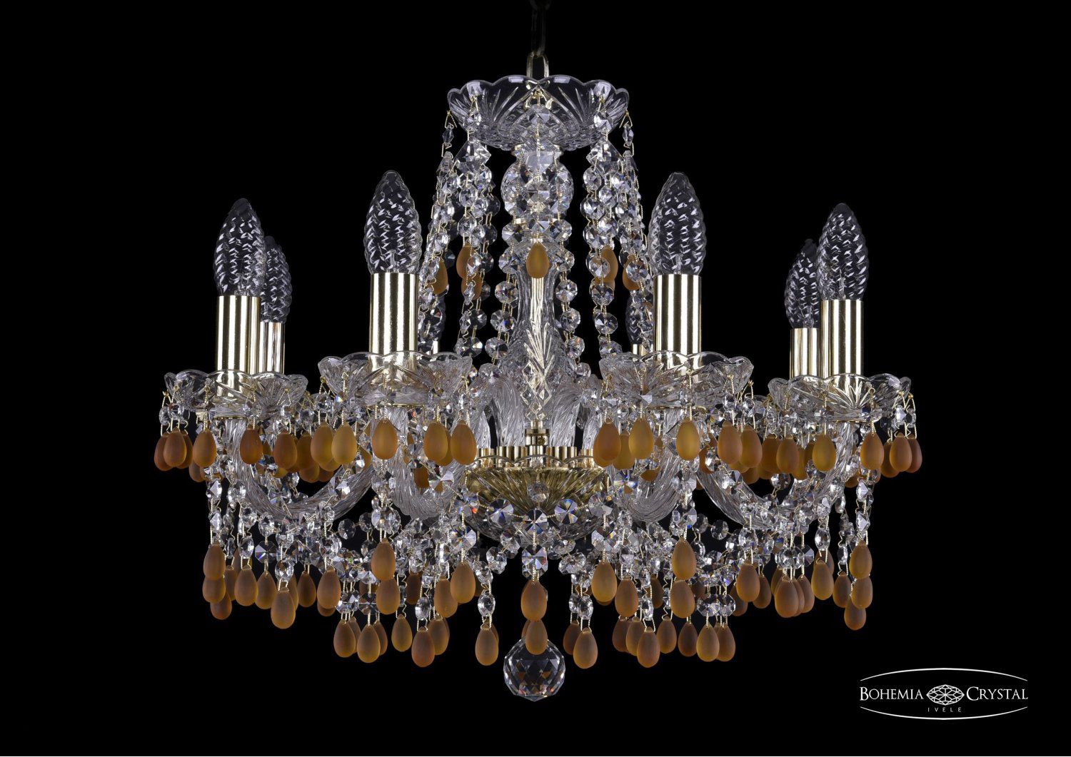 Люстра хрустальная Bohemia Ivele 1410/8/160/G/V1003