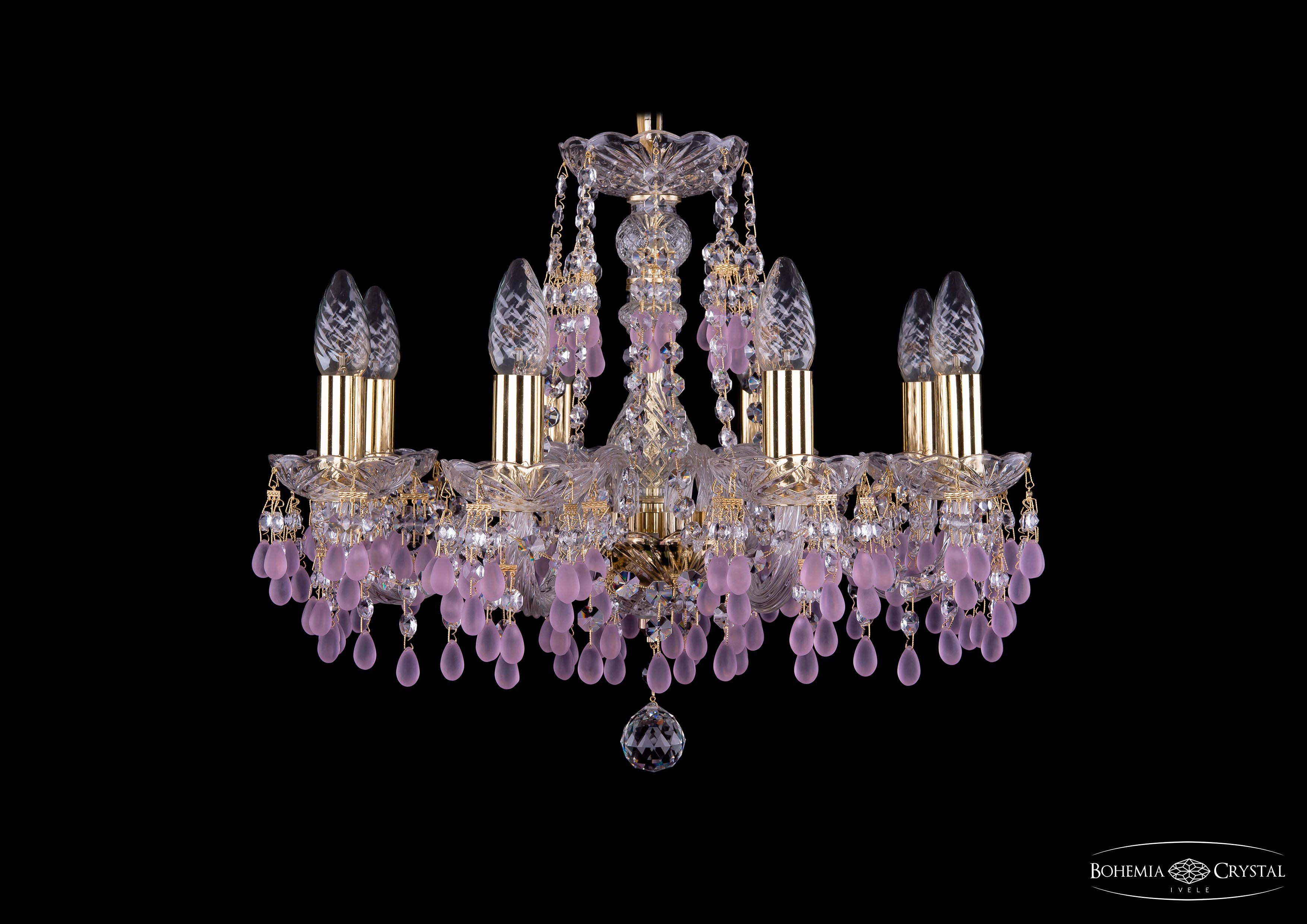 Люстра хрустальная Bohemia Ivele 1410/8/160/G/V7010