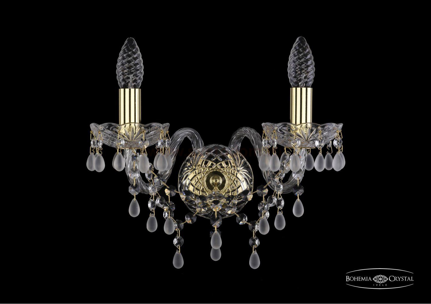 Светильник настенный бра Bohemia Ivele 1410B/2/141/G/V0300