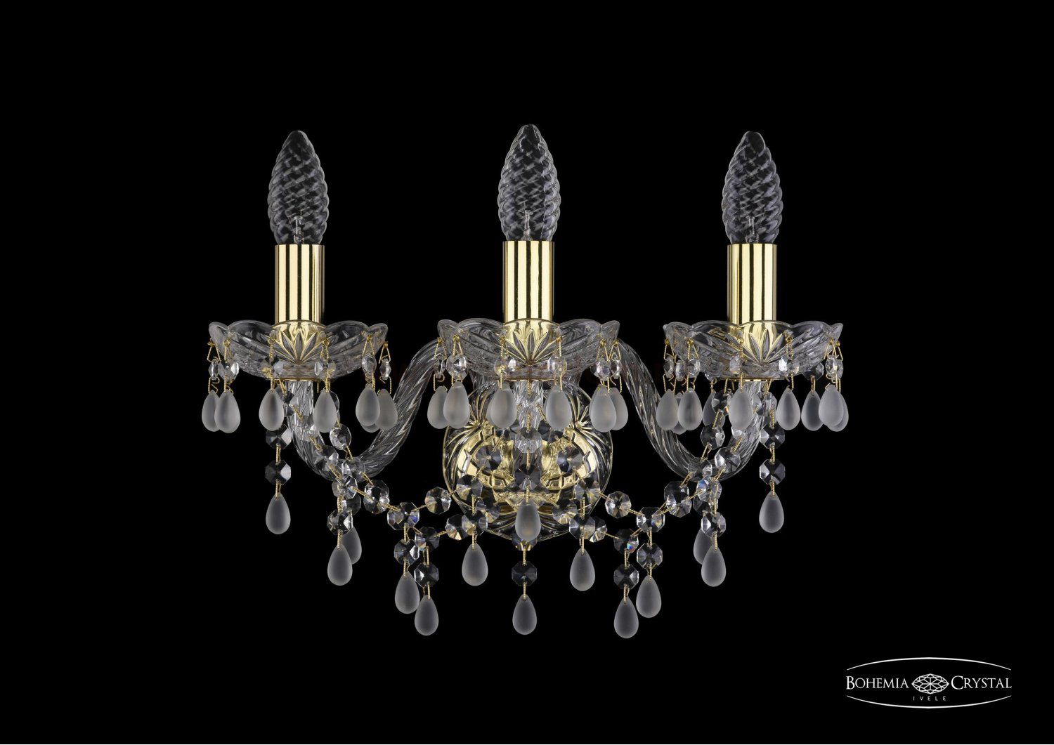 Светильник настенный бра Bohemia Ivele 1410B/3/141/G/V0300