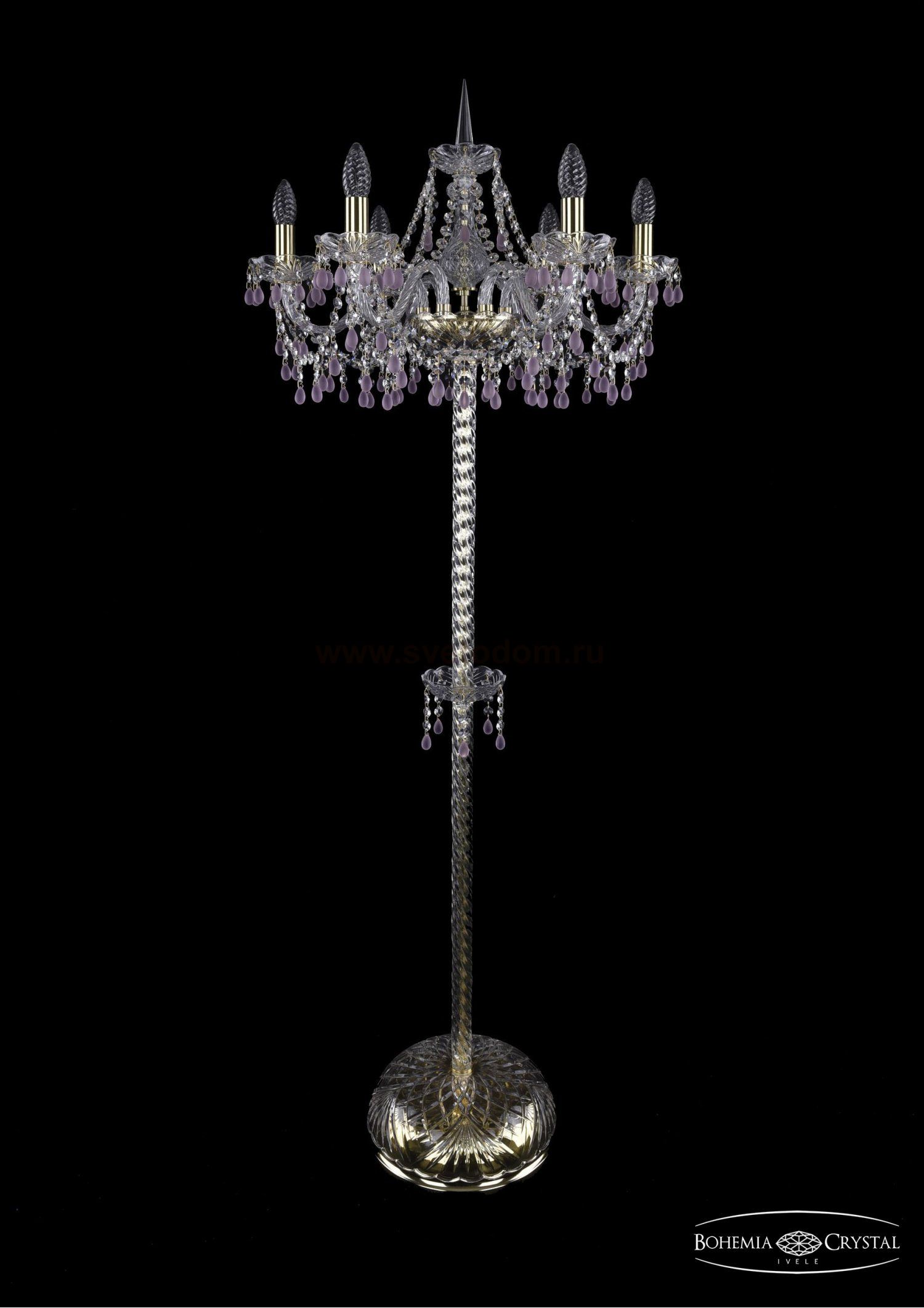 Торшер Bohemia Ivele 1410T2/6/195-160/G/V7010