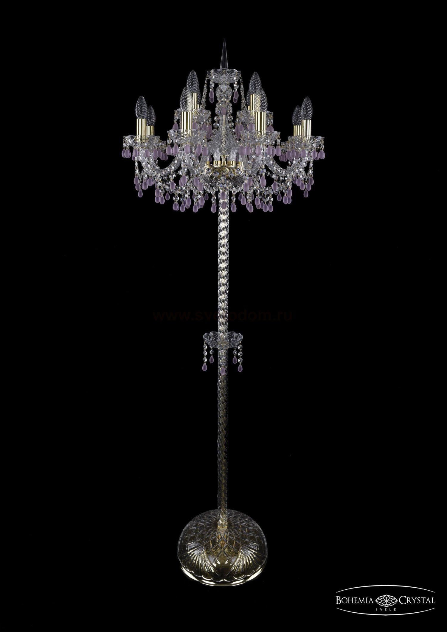 Торшер Bohemia Ivele 1410T2/8+4/195-165/G/V7010