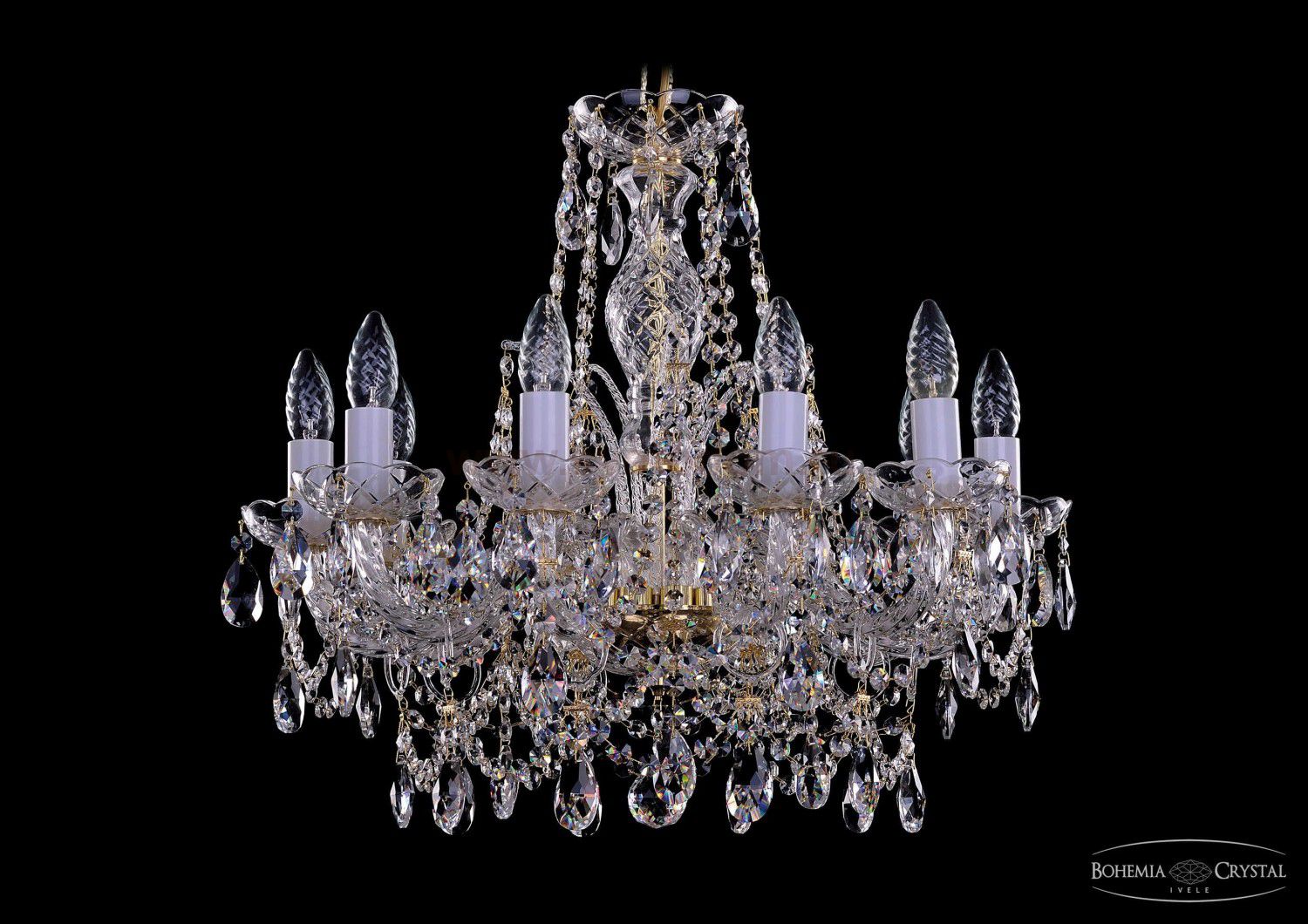 Люстра хрустальная Bohemia Ivele 1411/10/195/G
