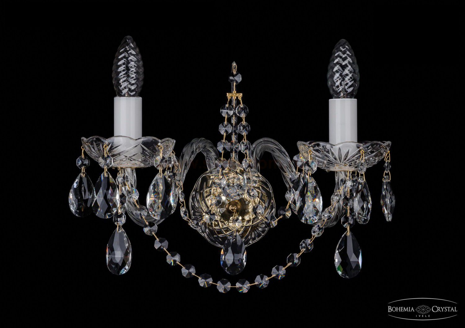 Светильник настенный бра Bohemia Ivele 1411/2/G/Big