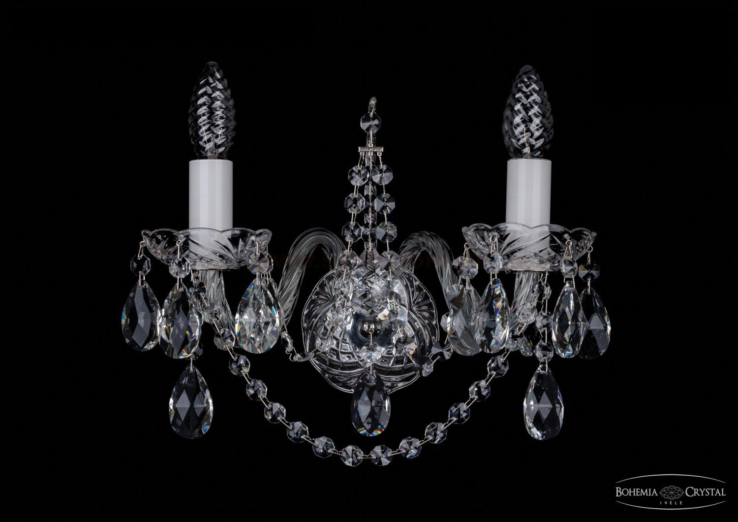 Светильник настенный бра Bohemia Ivele 1411/2/Ni