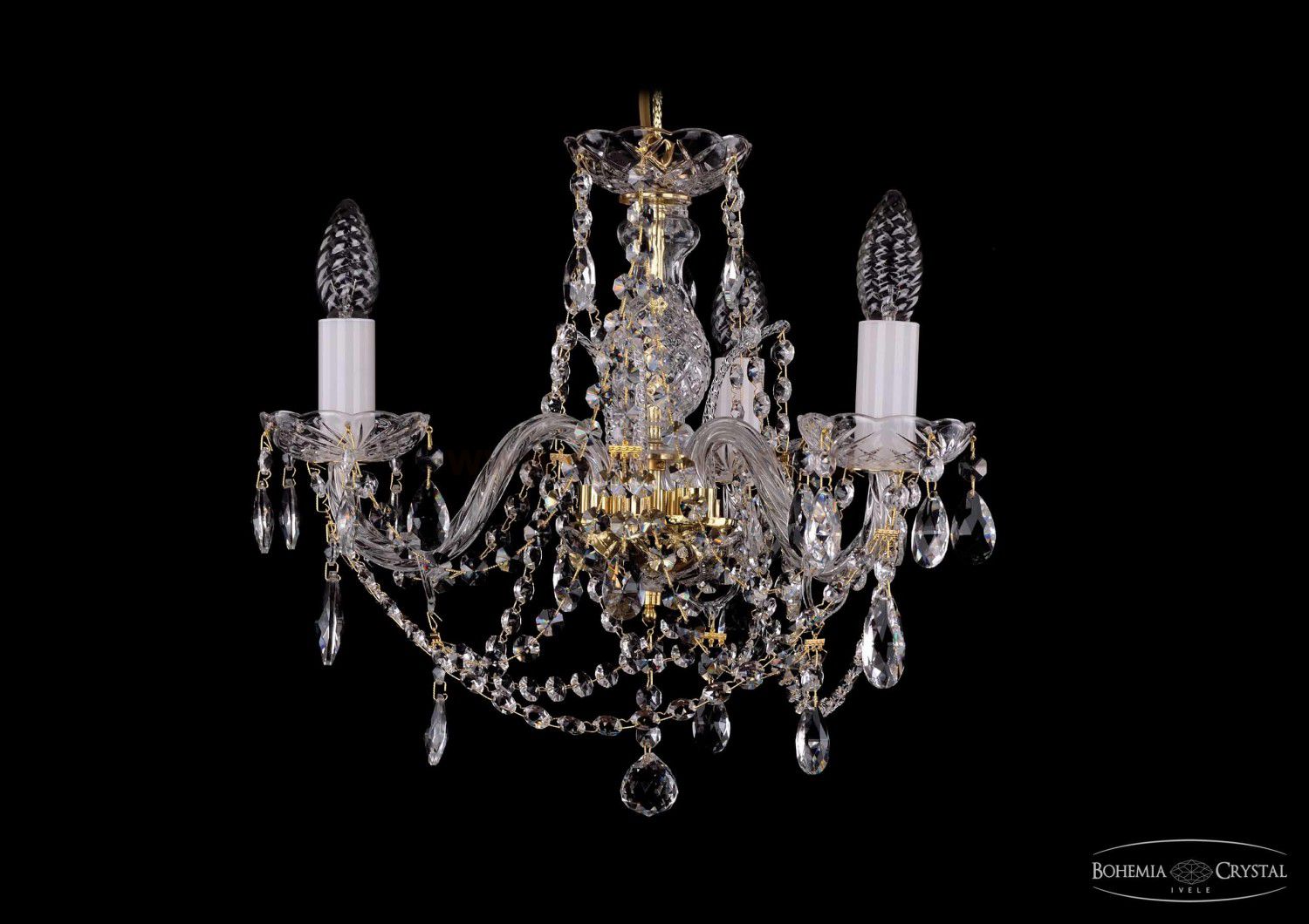 Люстра хрустальная Bohemia Ivele 1411/3/141/G