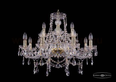 Люстра хрустальная Bohemia Ivele 1411/8+4/240/G