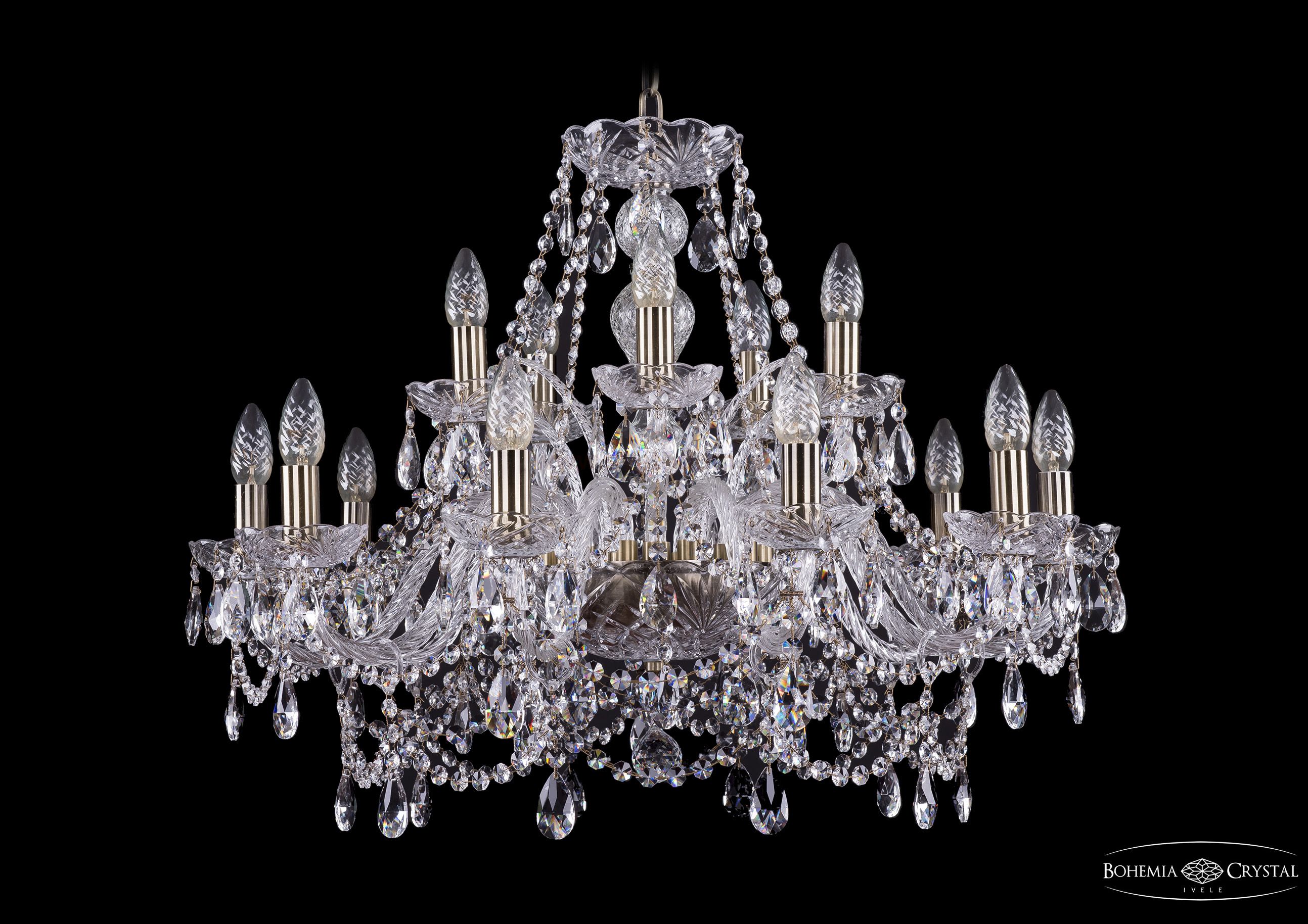 Люстра хрустальная Bohemia Ivele 1411/10+5/240/Pa