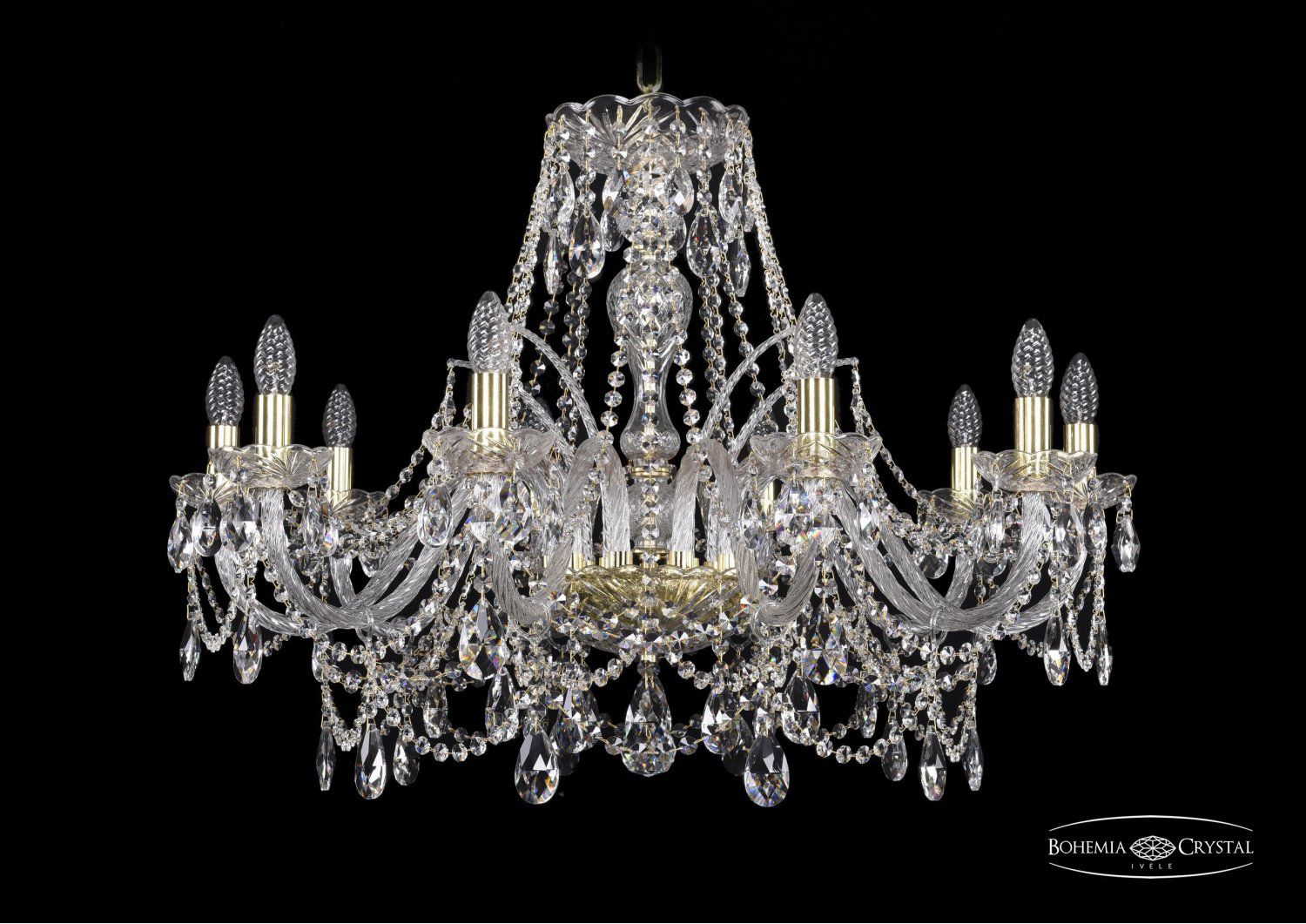 Люстра хрустальная Bohemia Ivele 1411/10/300/G