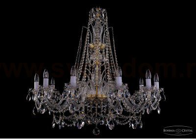 Люстра хрустальная Bohemia Ivele 1411/10/360/XL-87/G