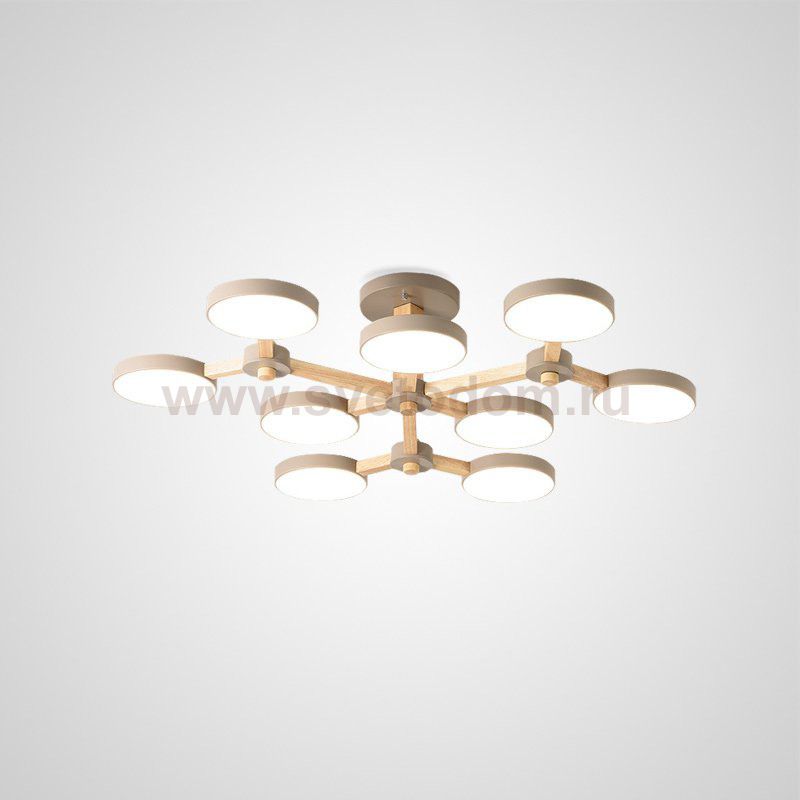 Подвесная люстра TURNA Хаки ImperiumLoft 141111-26