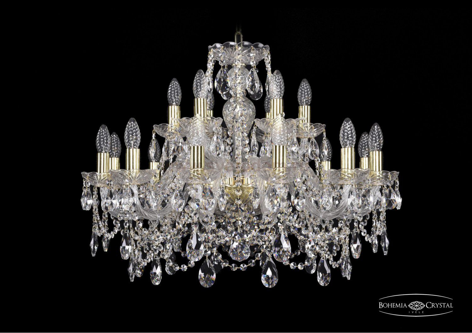 Люстра хрустальная Bohemia Ivele 1411/12+6/240/G
