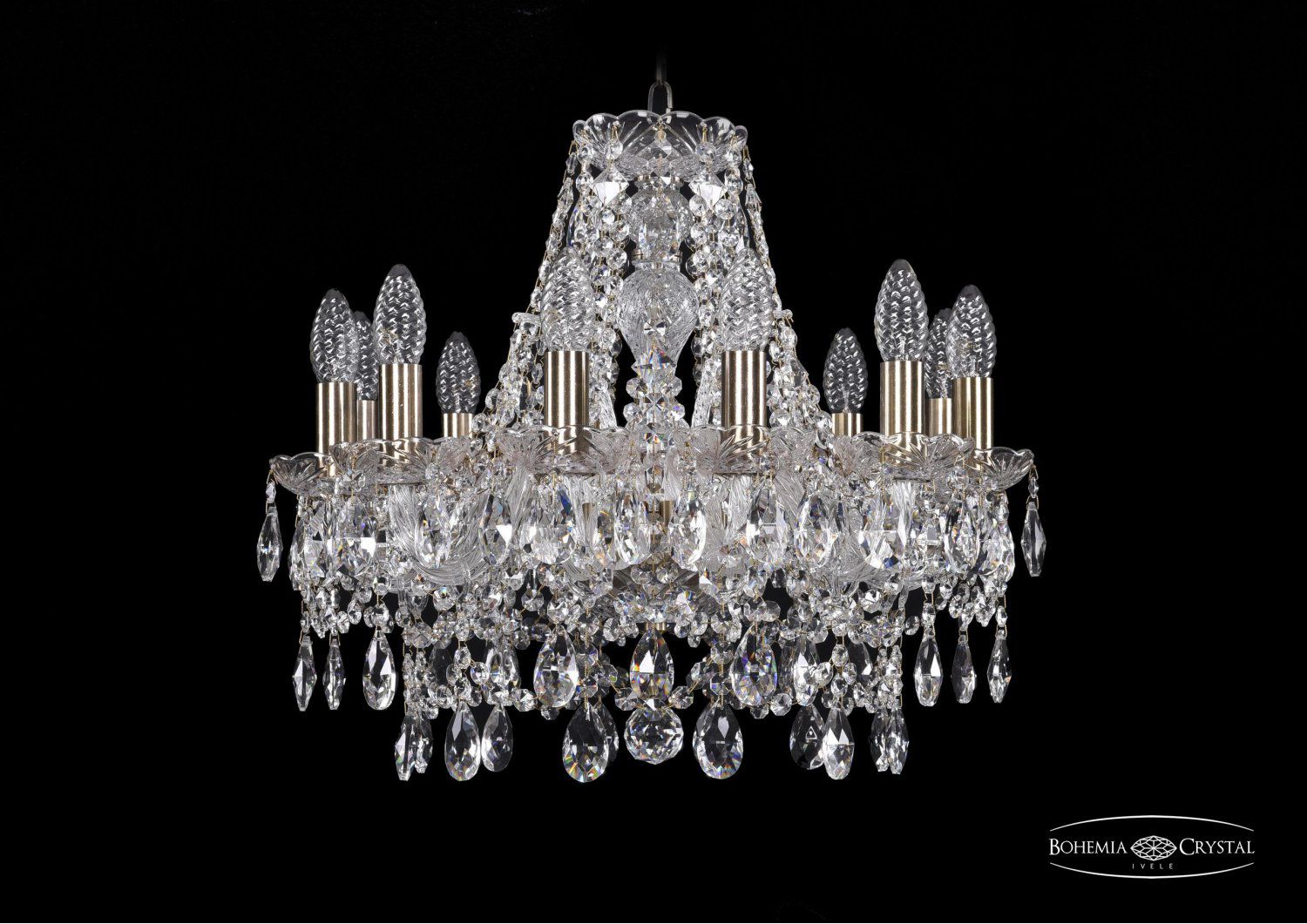 Люстра хрустальная Bohemia Ivele 1411/12/160/Pa