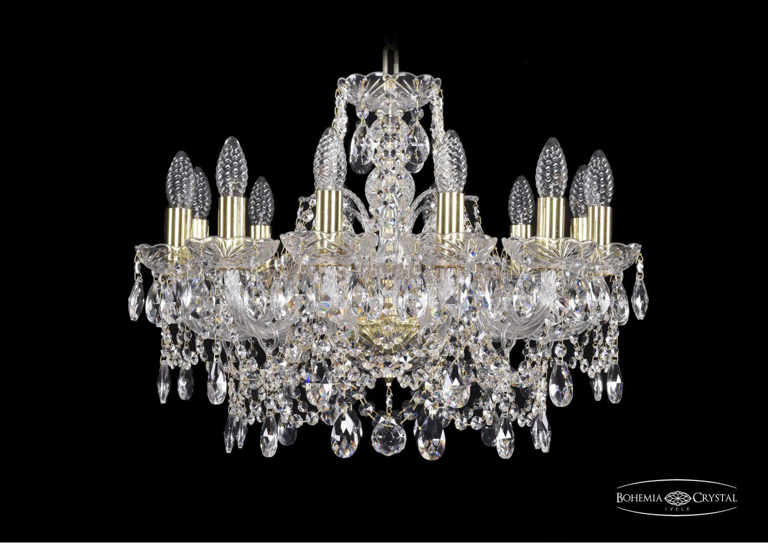 Люстра хрустальная Bohemia Ivele 1411/12/195/G