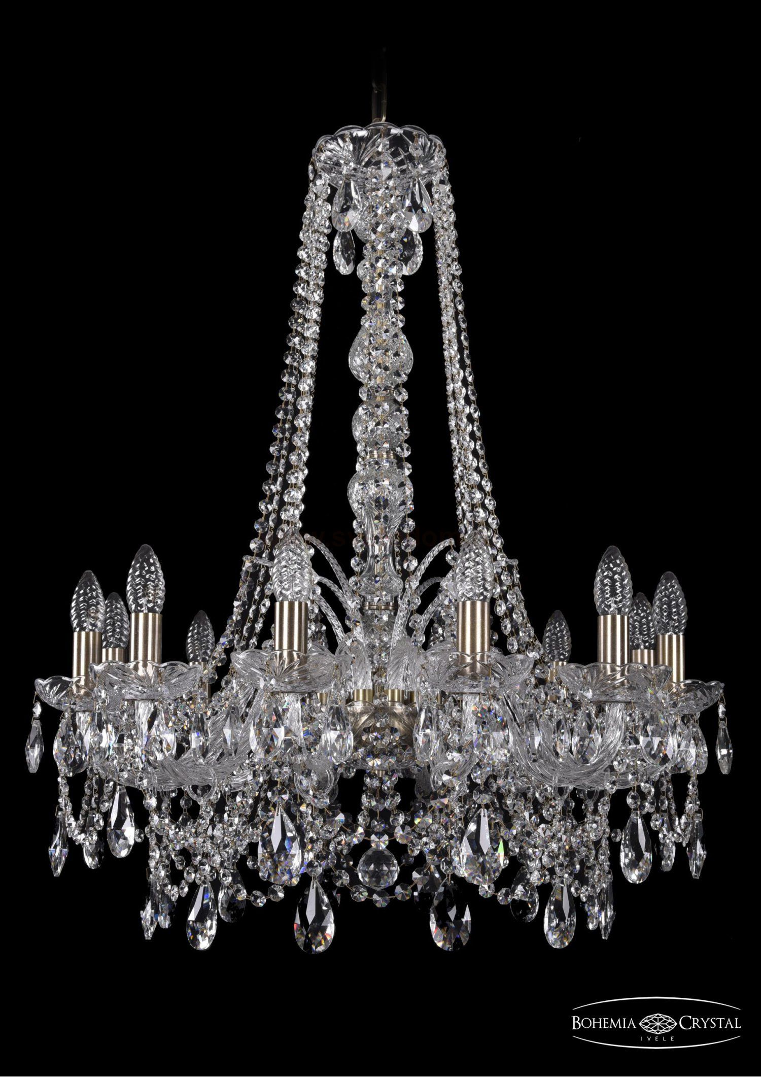 Люстра хрустальная Bohemia Ivele 1411/12/240/h-83/Pa