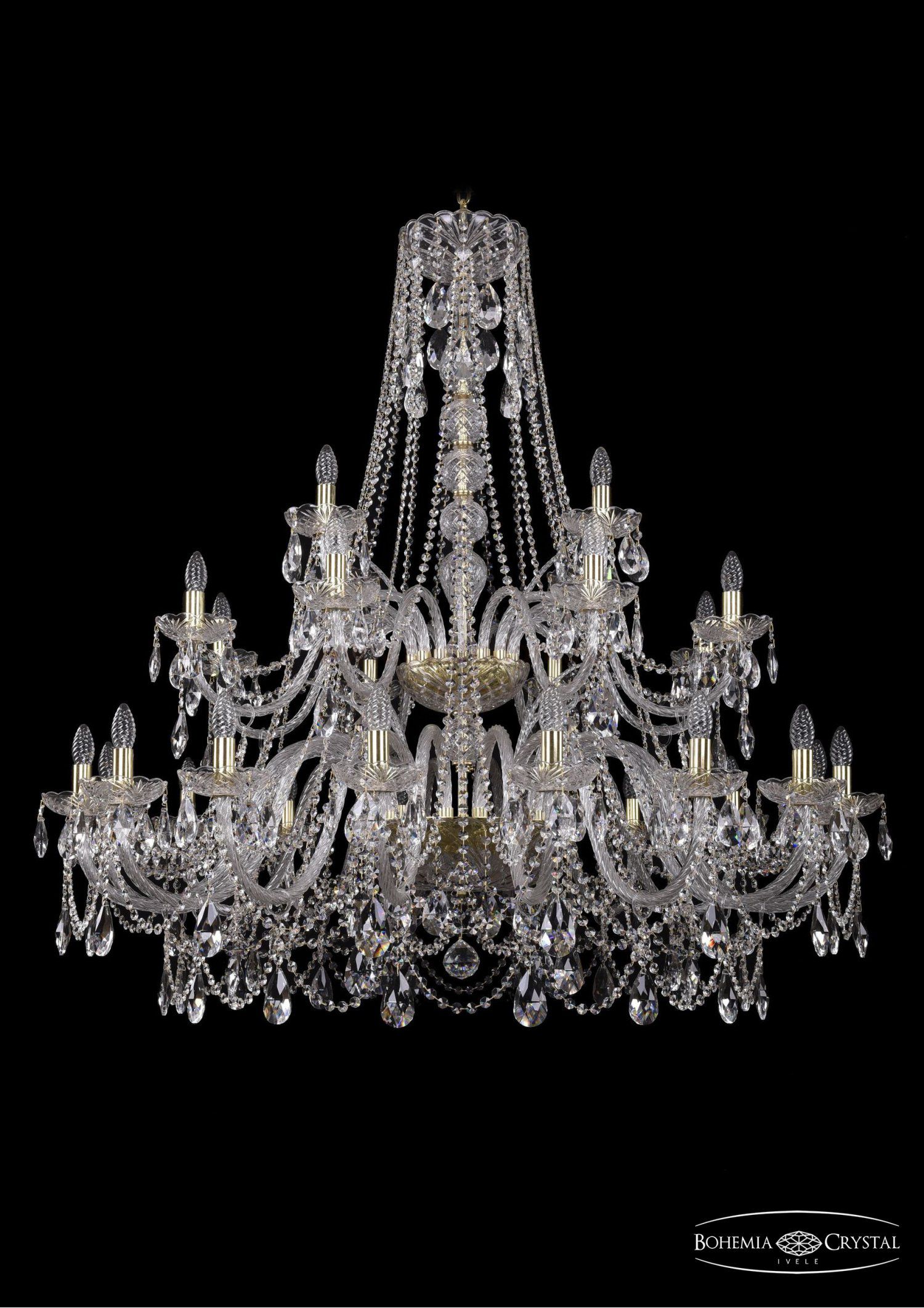 Люстра хрустальная Bohemia Ivele 1411/16+8+4/460/2d/G