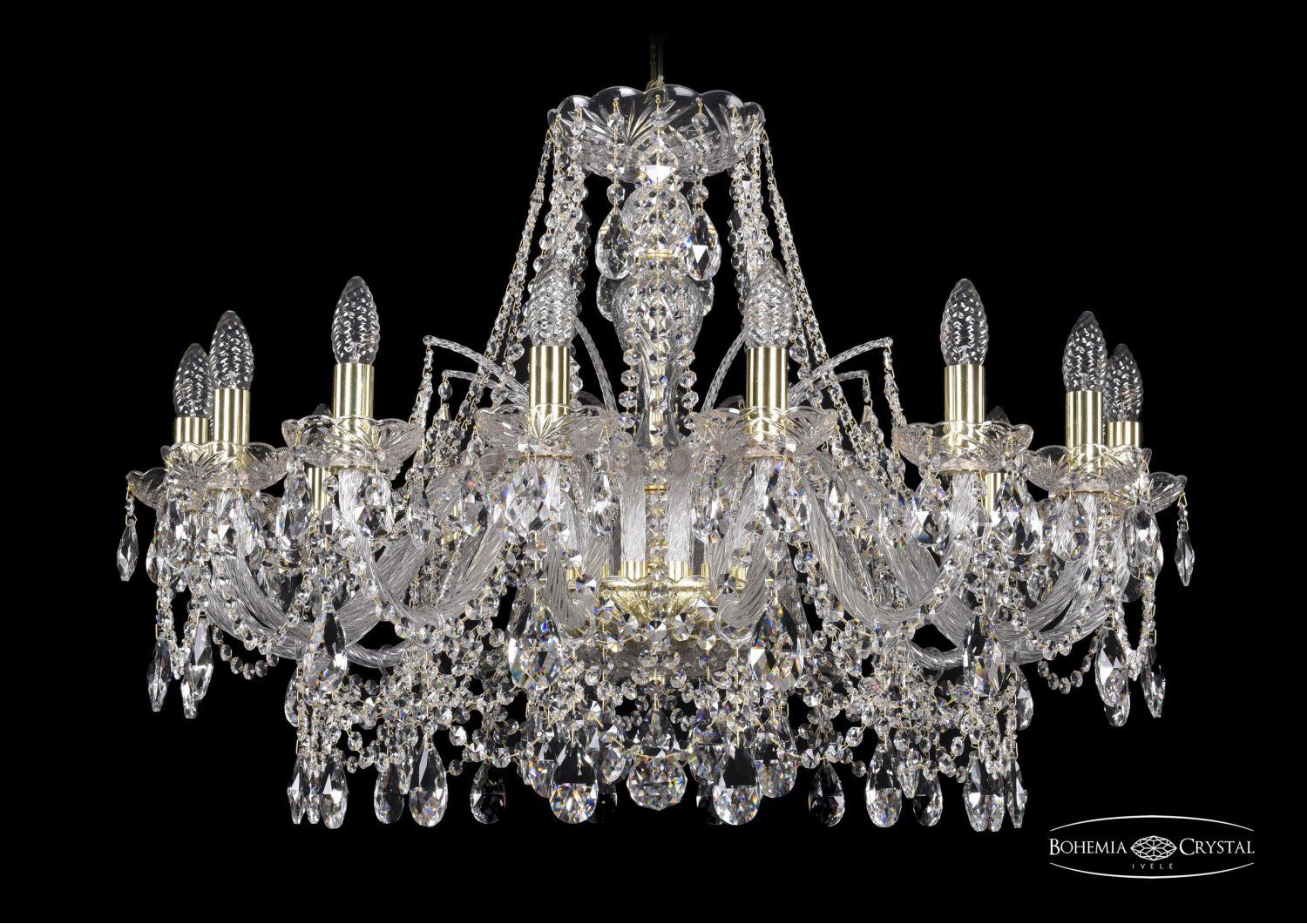 Люстра хрустальная Bohemia Ivele 1411/16/300/G