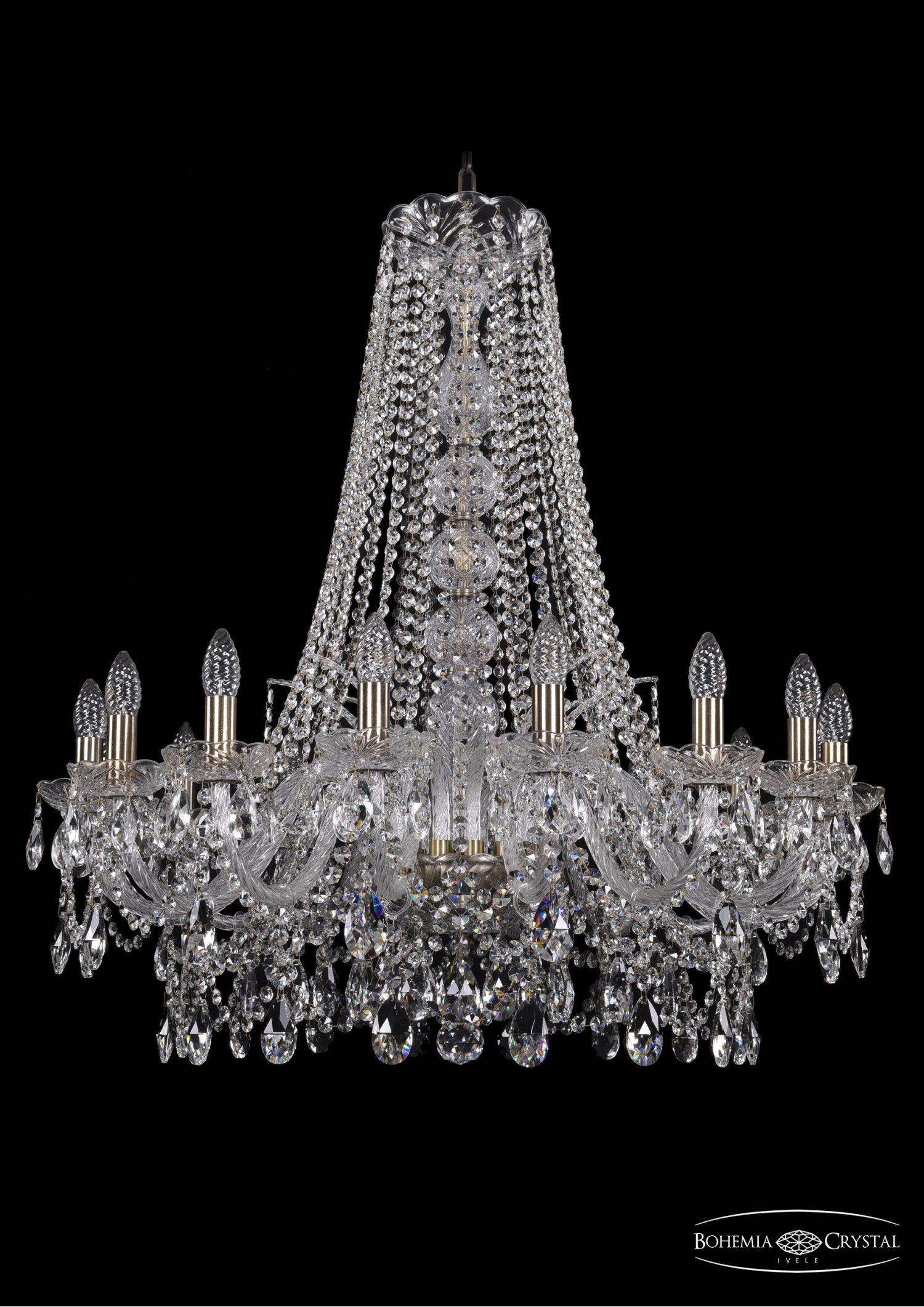 Люстра хрустальная Bohemia Ivele 1411/16/300/h-90/Pa