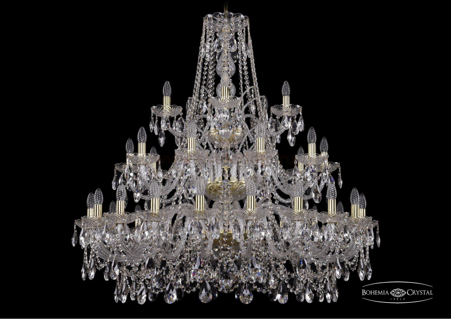 Люстра хрустальная Bohemia Ivele 1411/20+10+5/400/3d/G