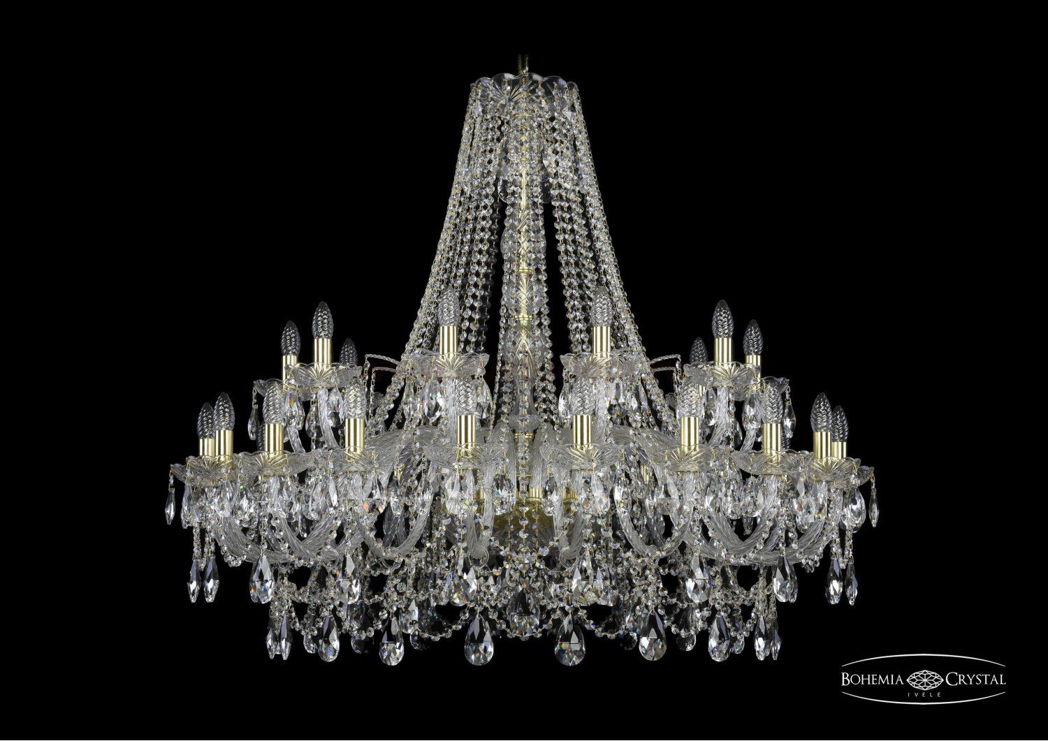 Люстра хрустальная Bohemia Ivele 1411/20+10/400/G