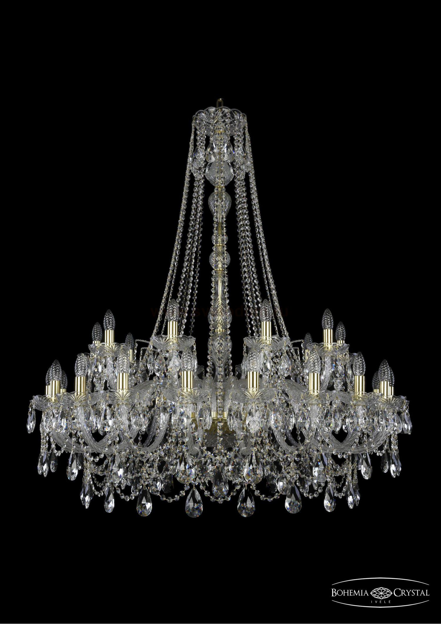 Люстра хрустальная Bohemia Ivele 1411/20+10/400/h-130/G