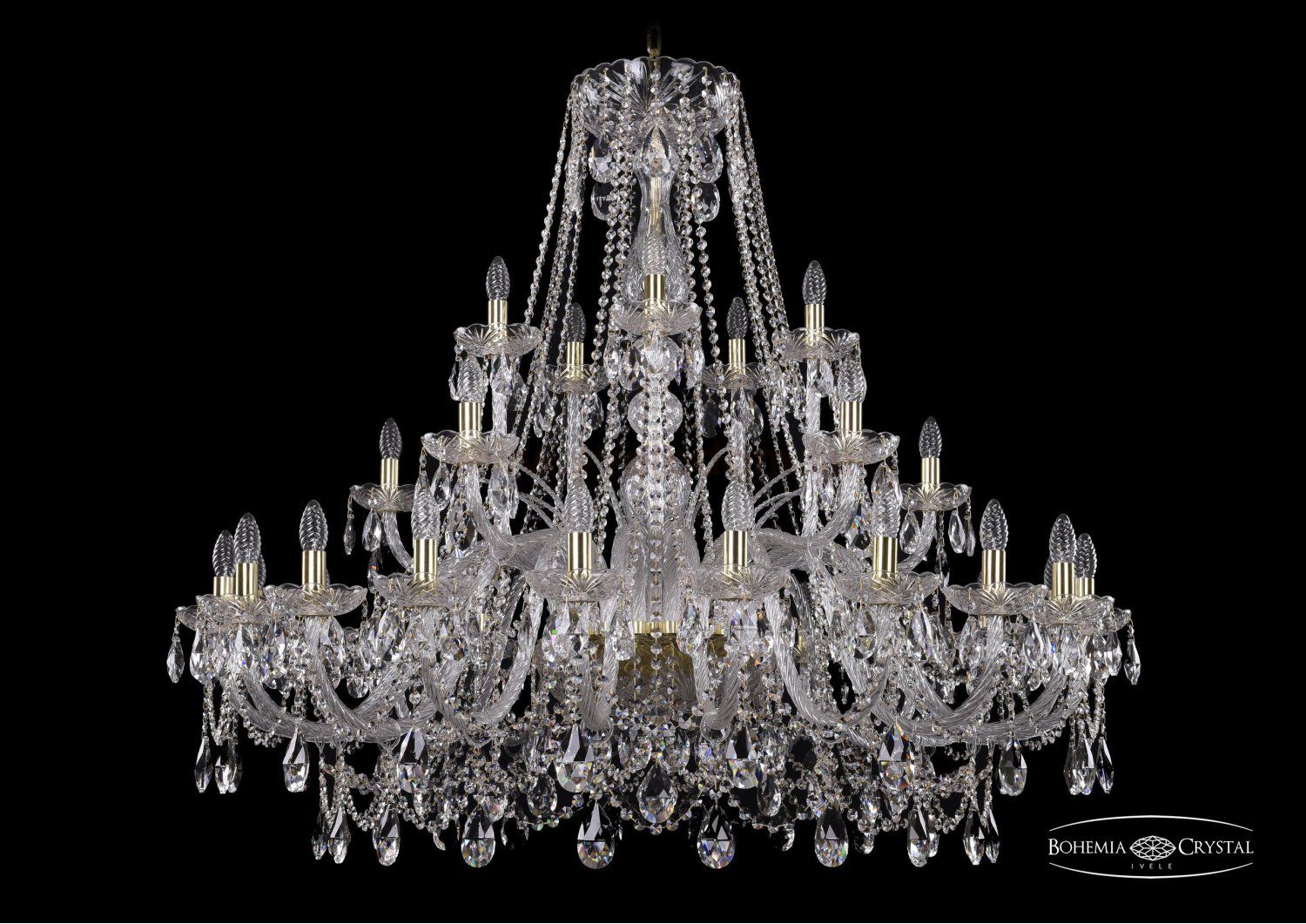 Люстра хрустальная Bohemia Ivele 1411/20+5+5/460/G