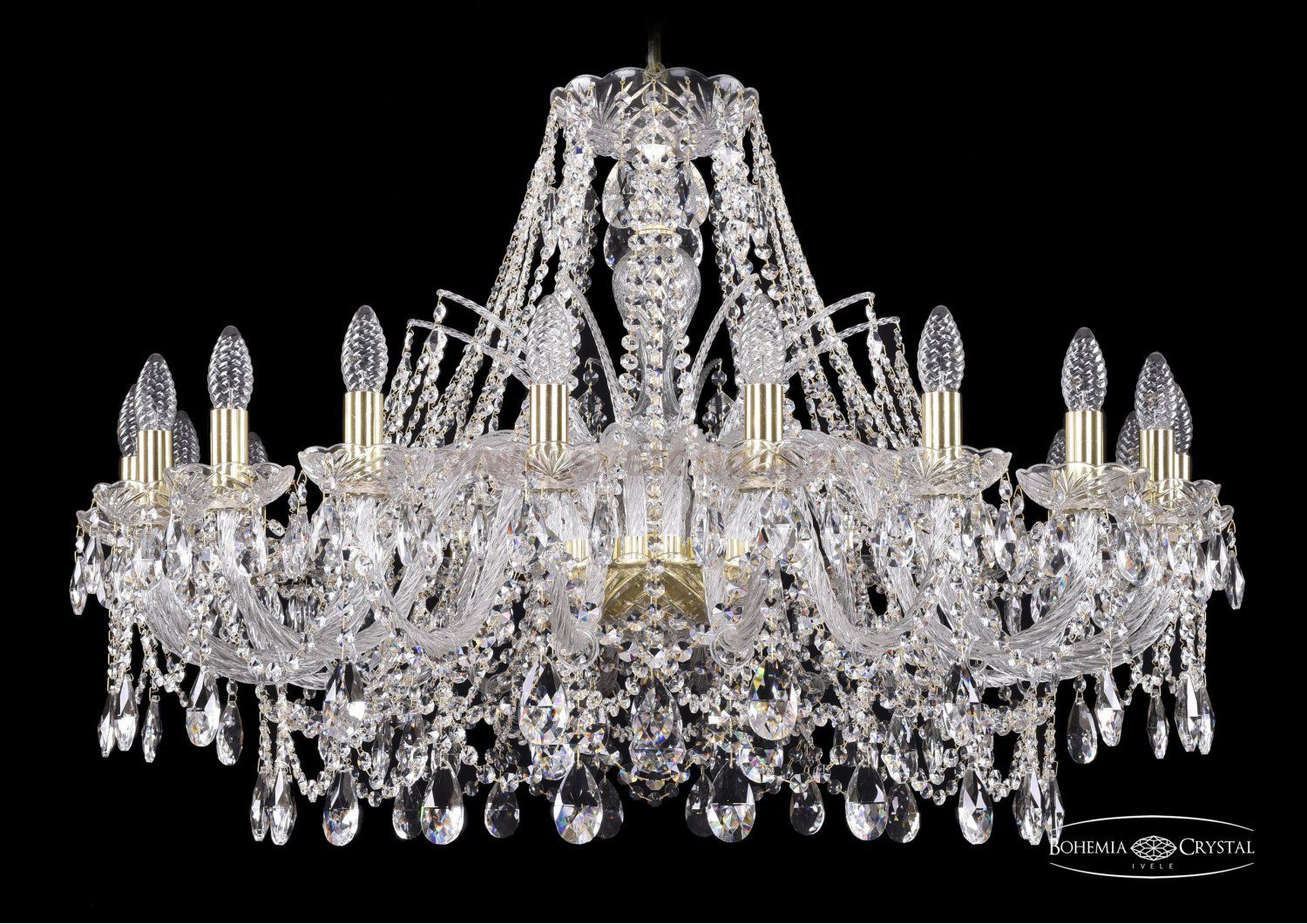 Люстра хрустальная Bohemia Ivele 1411/20/360/G