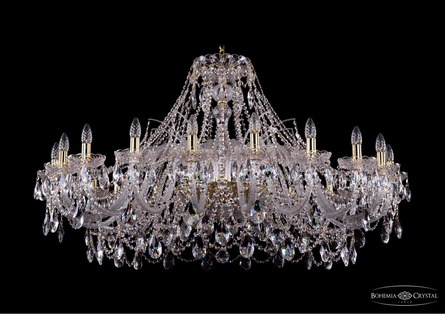 Люстра хрустальная Bohemia Ivele 1411/20/460/G