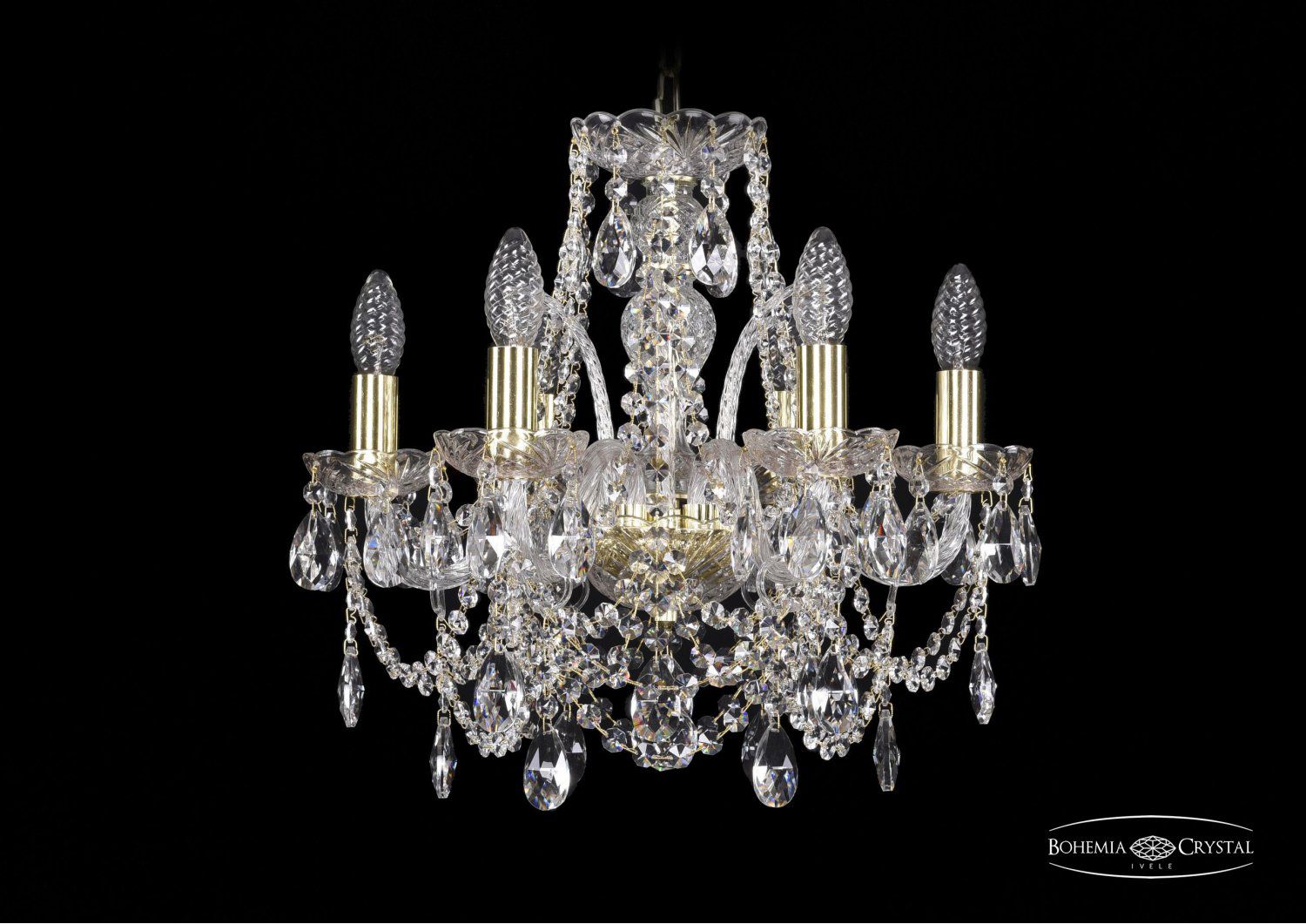 Люстра хрустальная Bohemia Ivele 1411/6/141/G