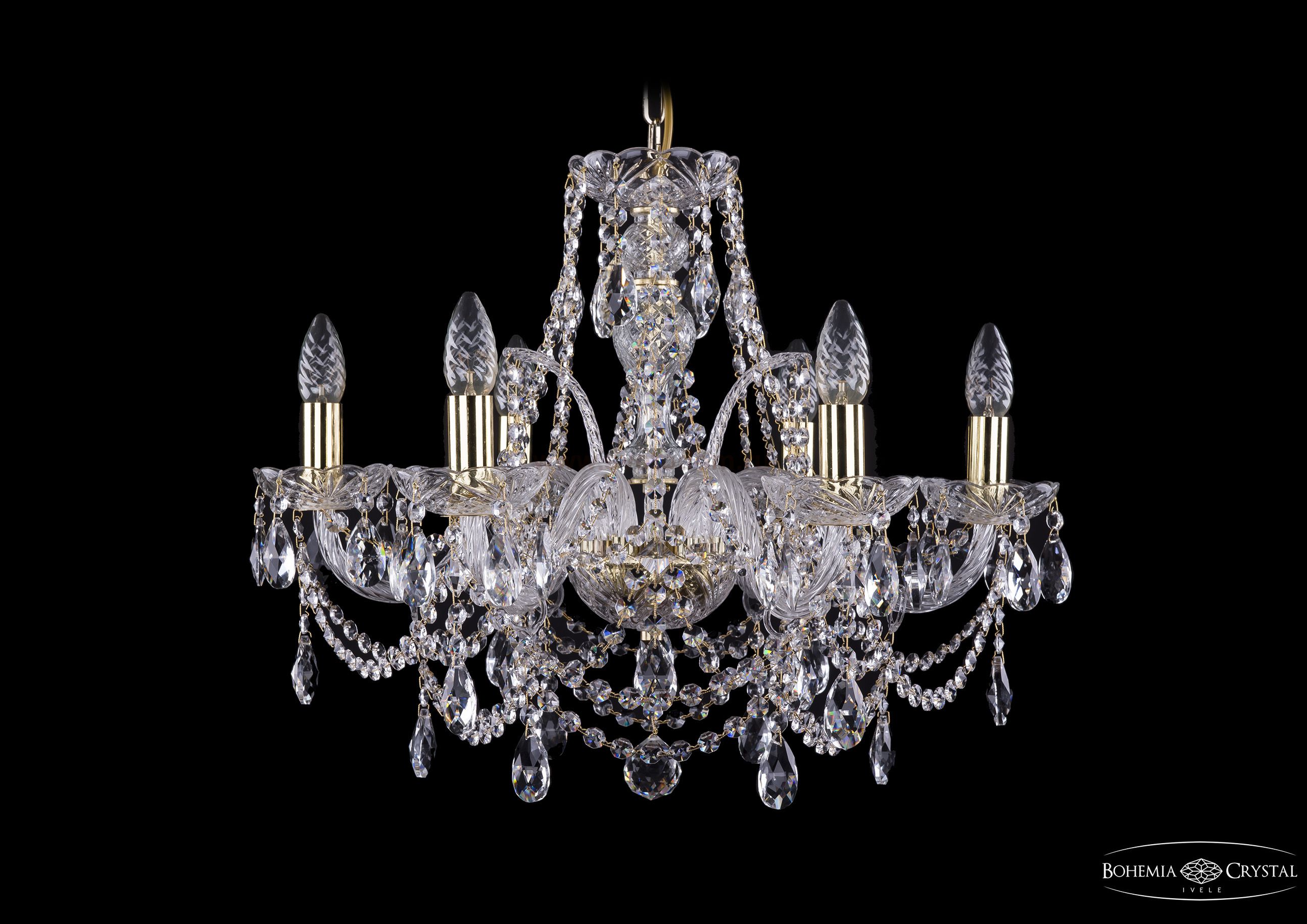 Люстра хрустальная Bohemia Ivele 1411/6/195/G