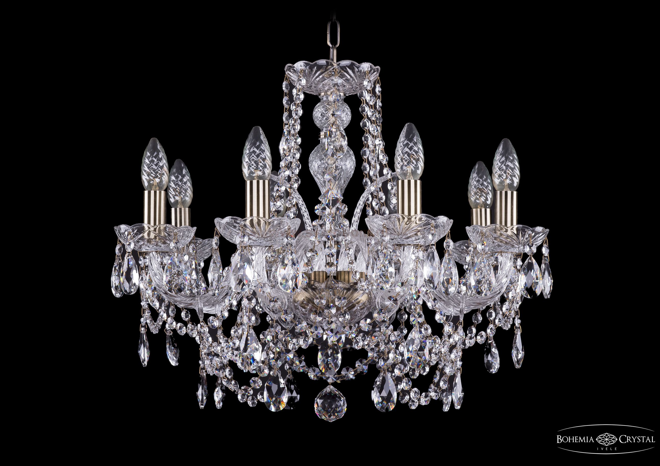 Люстра хрустальная Bohemia Ivele 1411/8/195/Pa