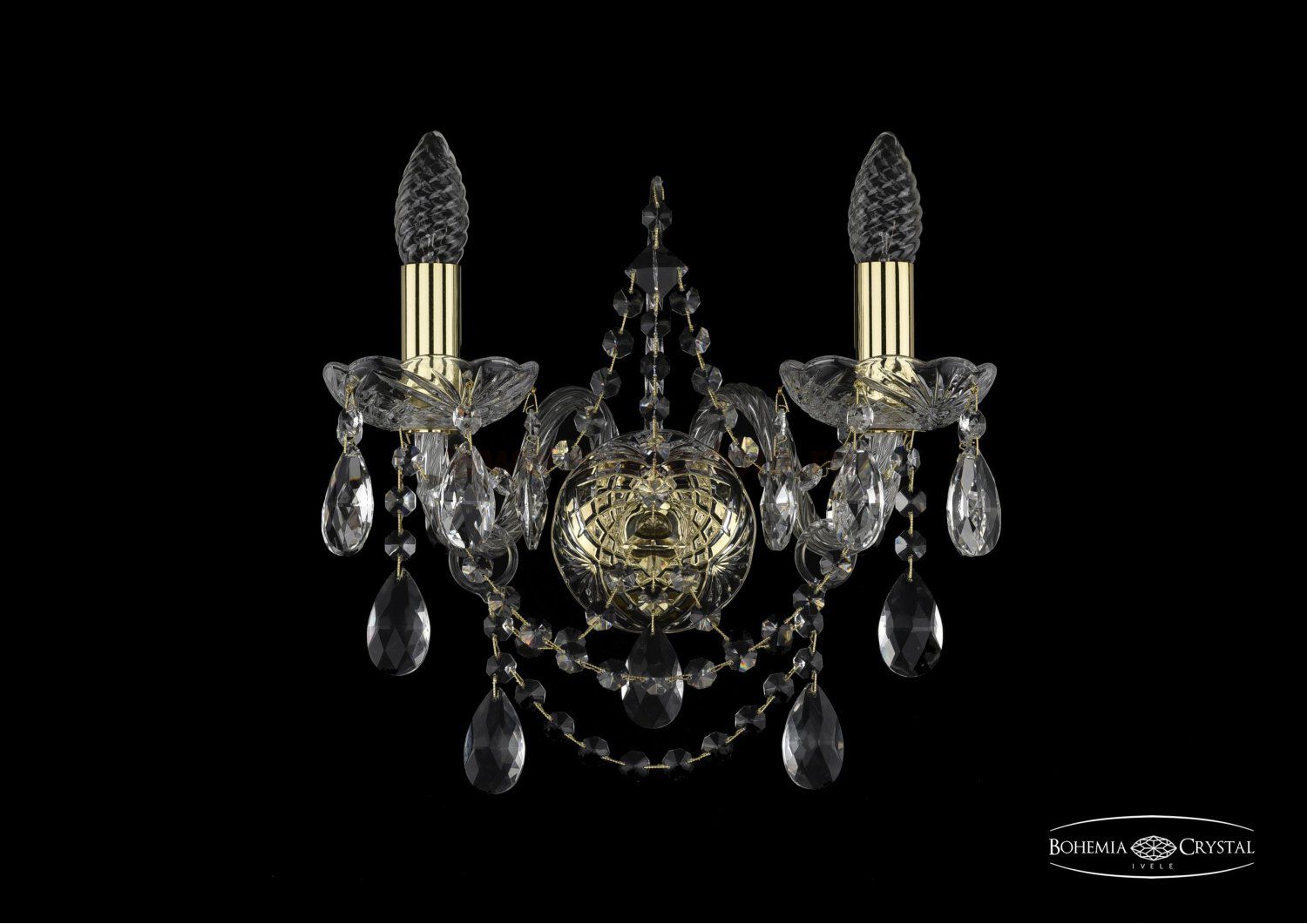 Светильник настенный бра Bohemia Ivele 1411B/2/141/G