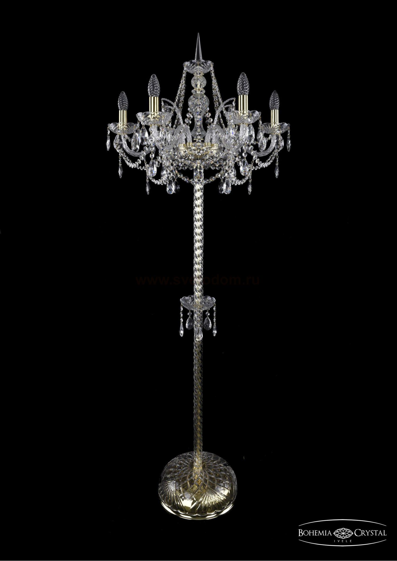 Торшер Bohemia Ivele 1411T2/6/195-165/G