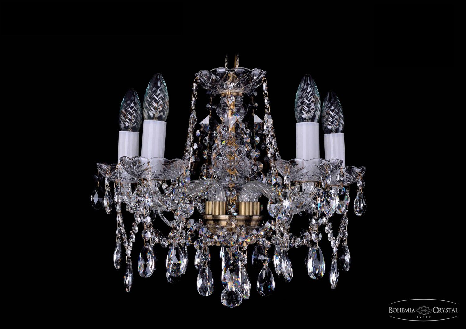 Люстра хрустальная Bohemia Ivele 1413/5/141/Pa