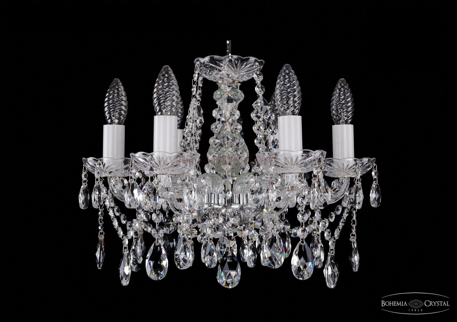 Люстра хрустальная Bohemia Ivele 1413/6/141/Ni