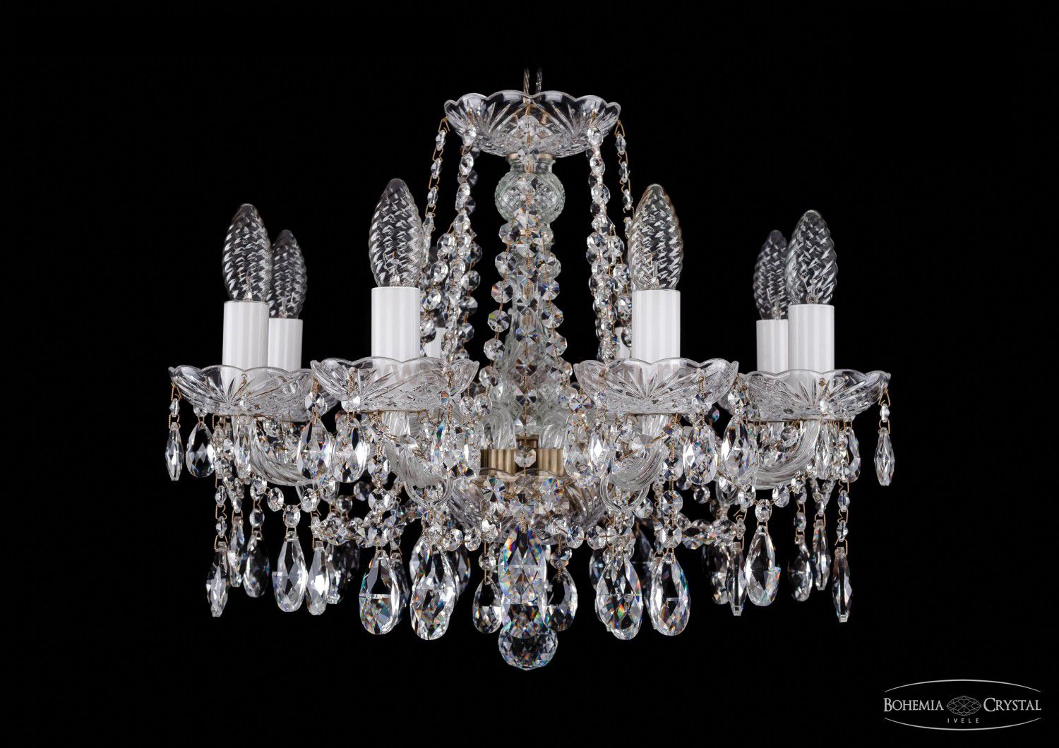 Люстра хрустальная Bohemia Ivele 1413/8/165/Pa